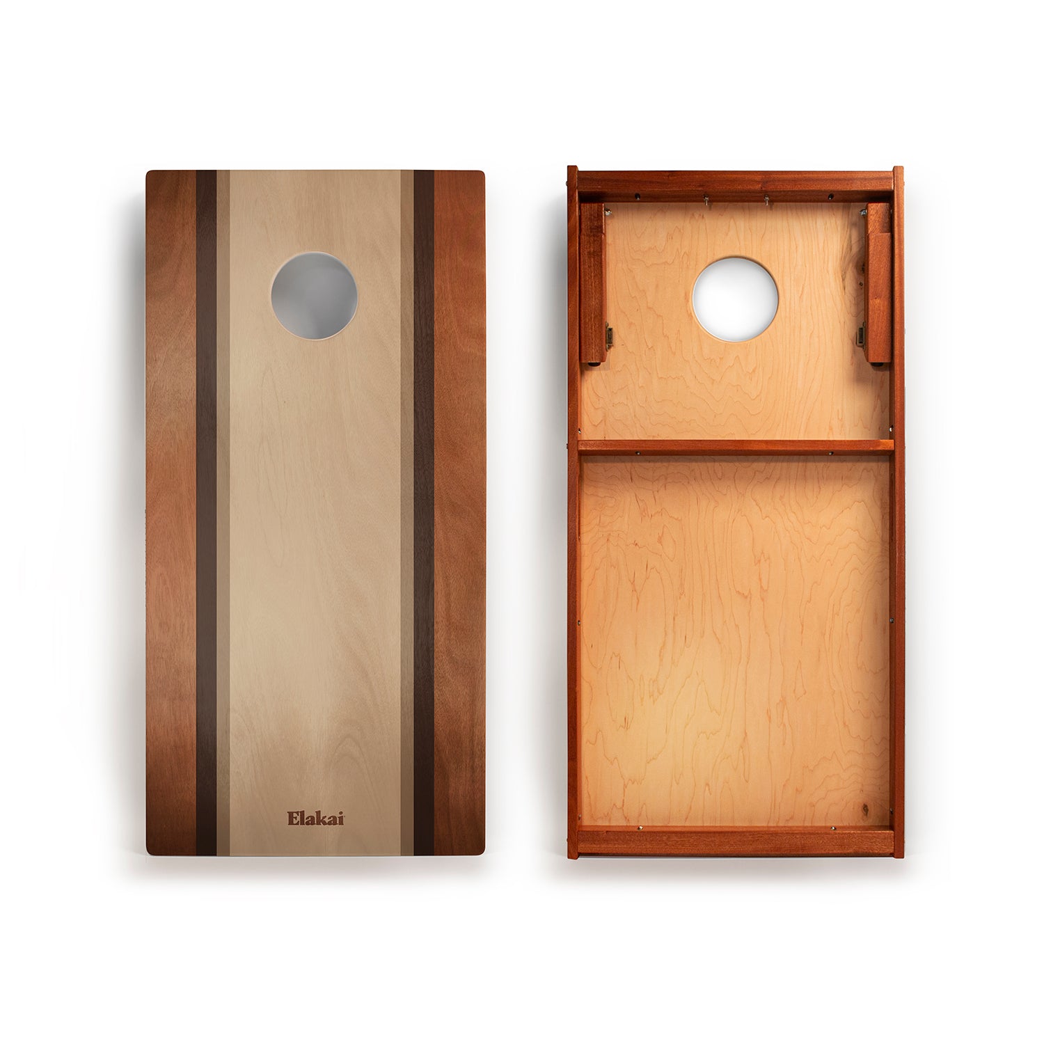 2ft x 4ft Graphic Wood Classic Cornhole Set | Classic Beach Stripes Collection