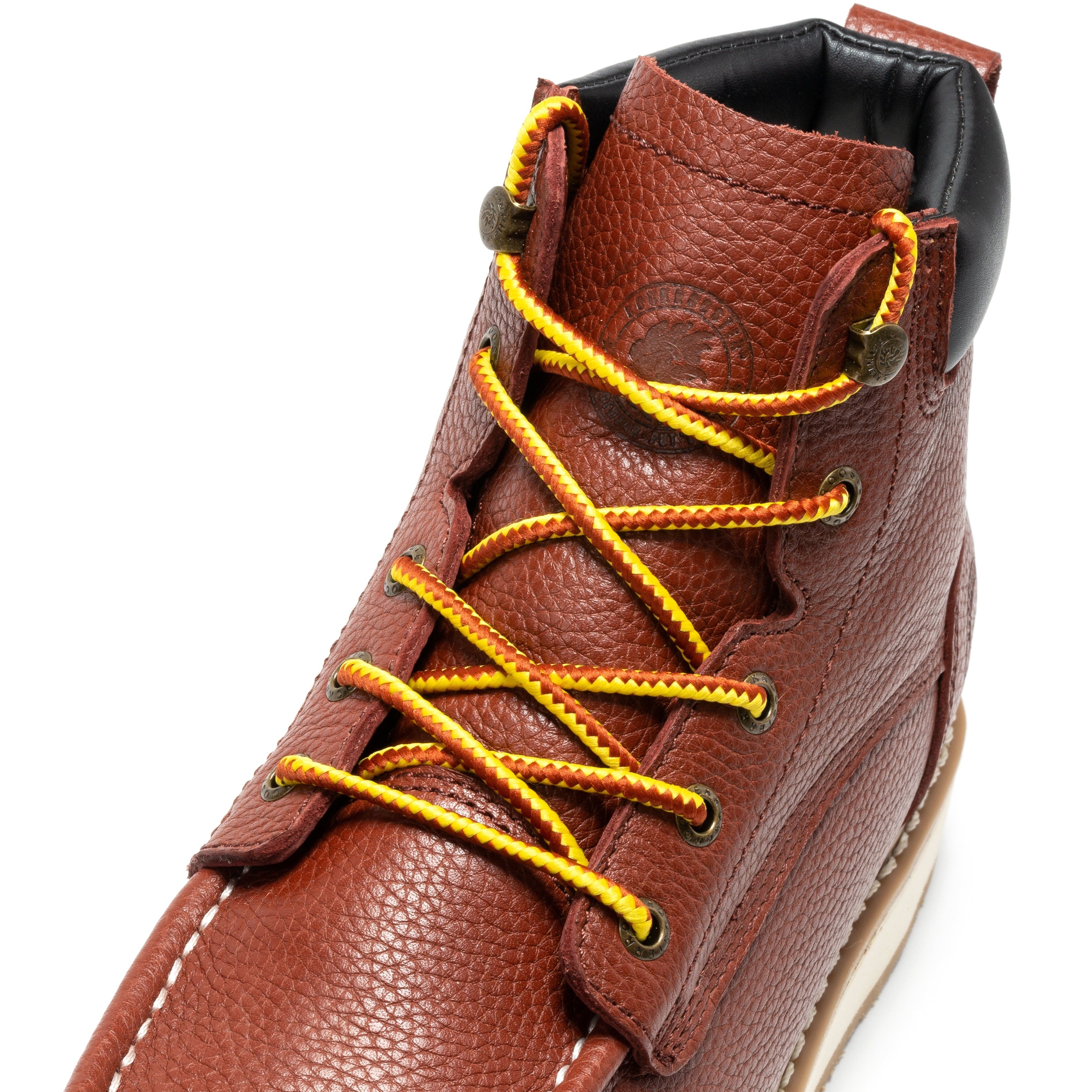 Walker Men's 6 Inch Brown Soft Toe Wedge Work Boots SAP360