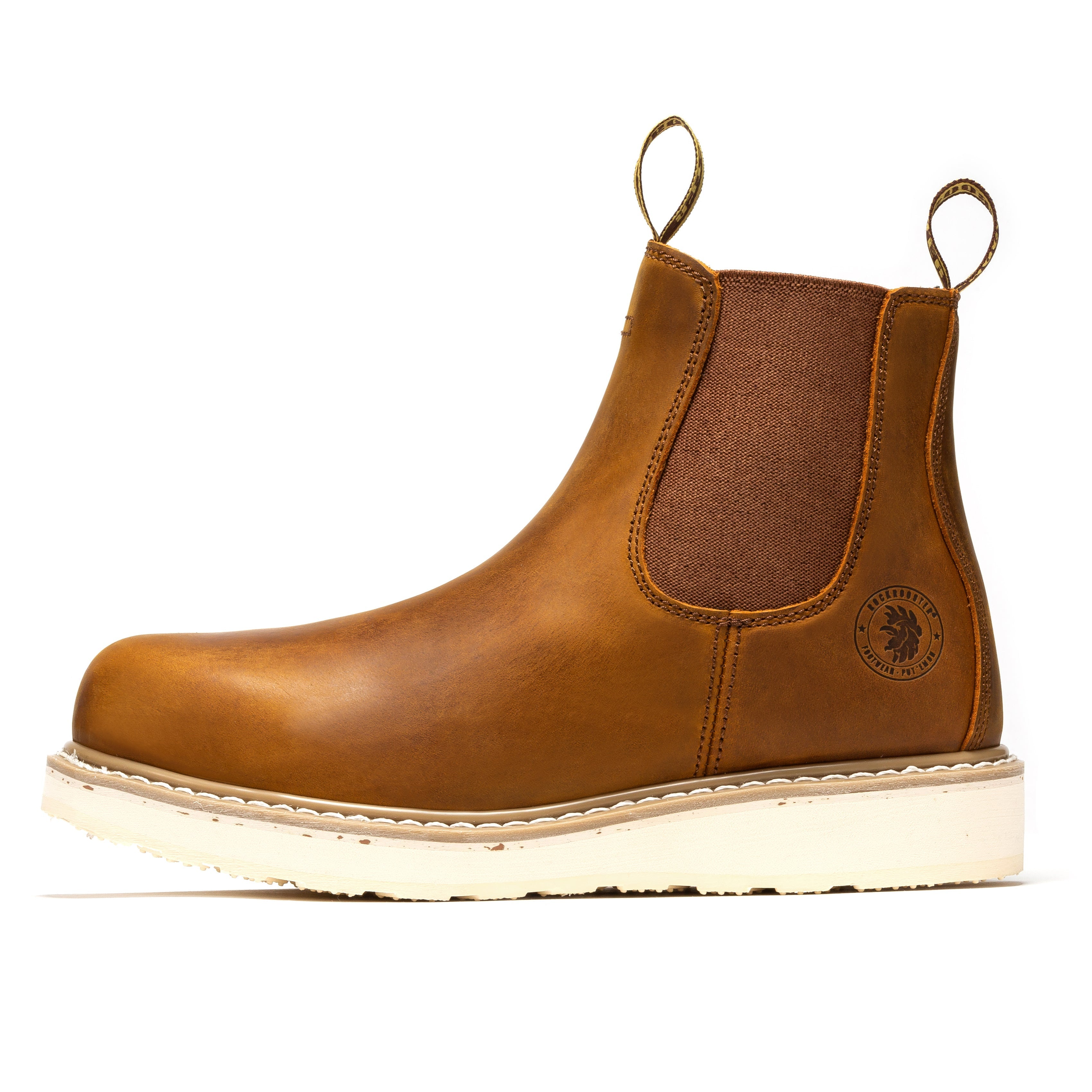 Capitola Men's 6 inch Brown Wedge Work Boots SAP102