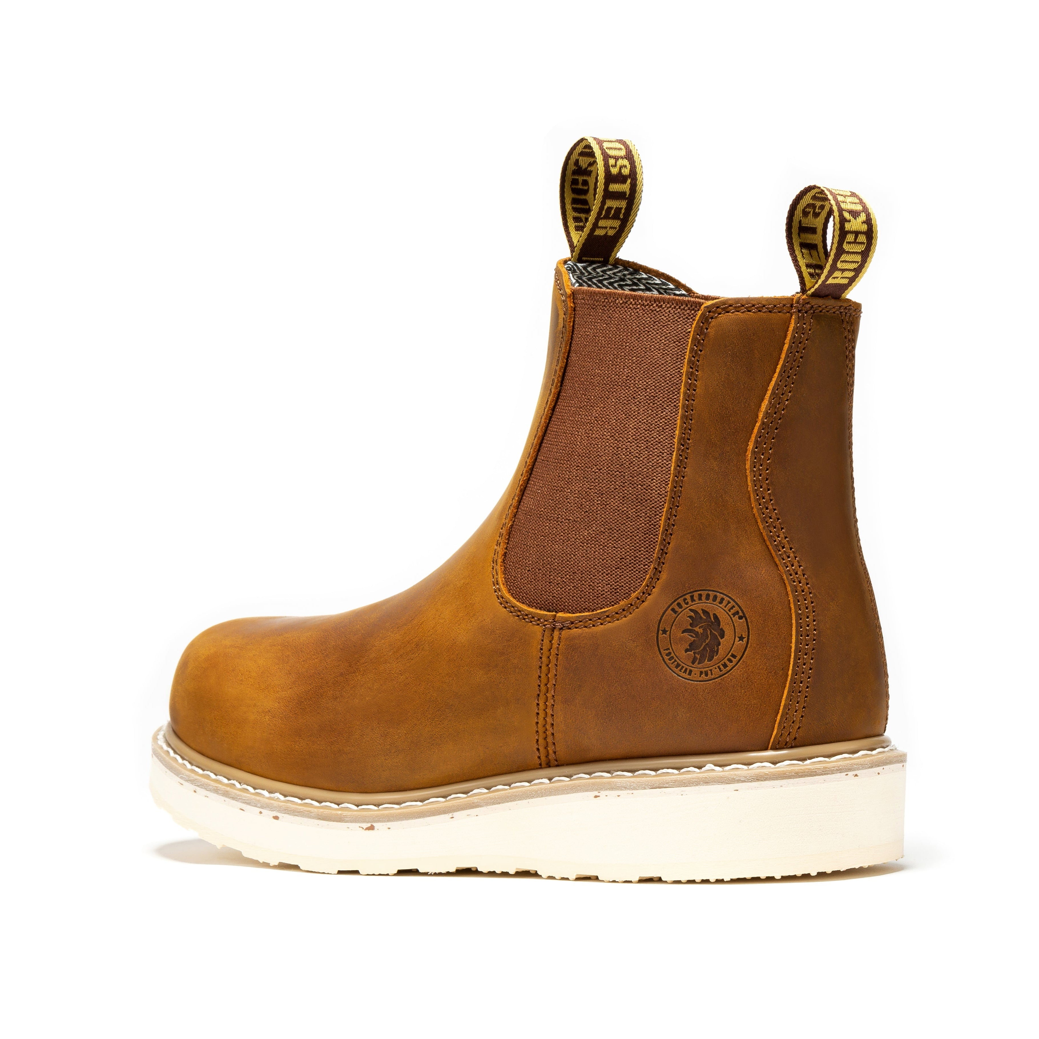 Capitola Men's 6 inch Brown Wedge Work Boots SAP102