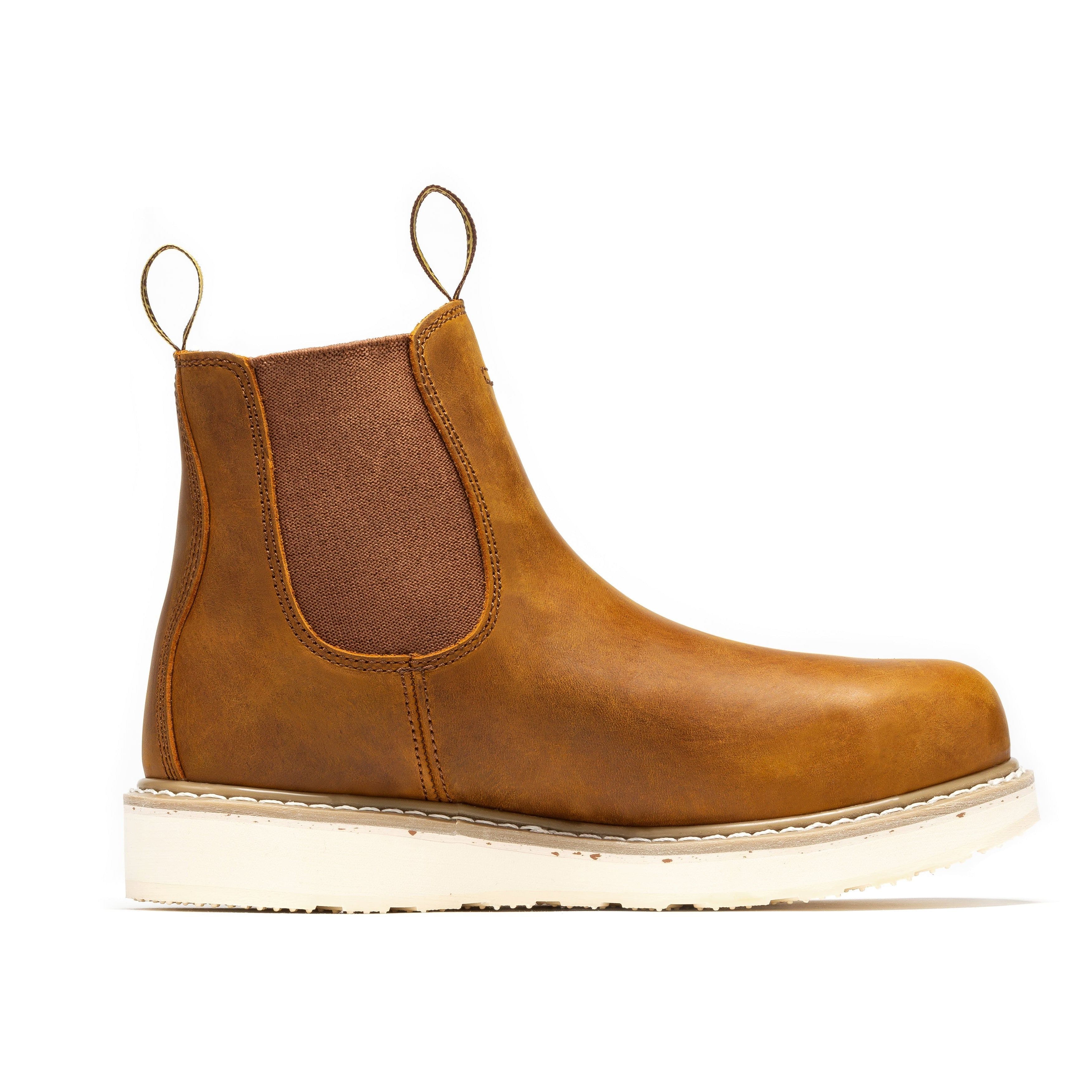 Capitola Men's 6 inch Brown Wedge Work Boots SAP102