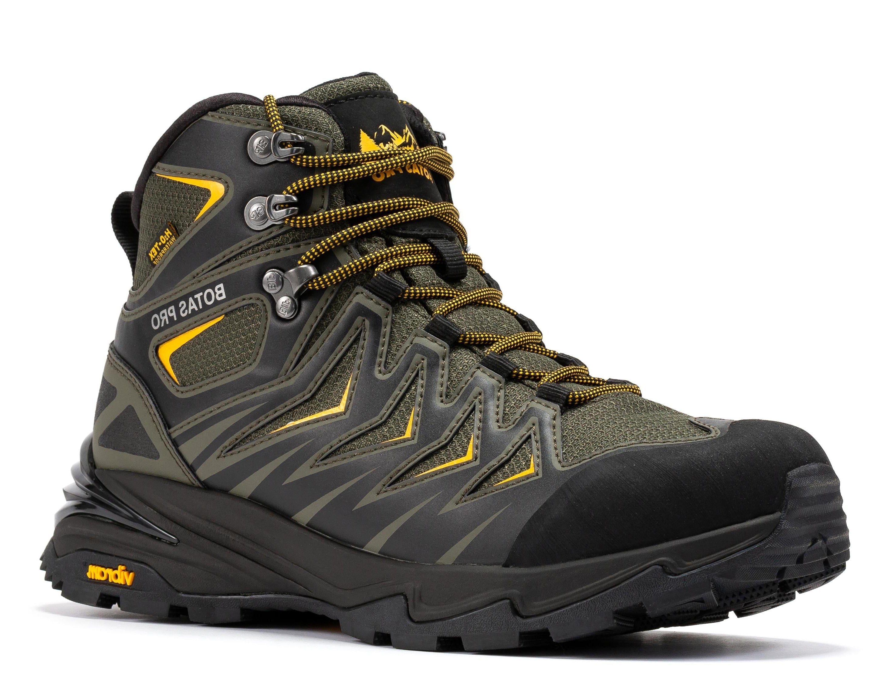 Botas Pro Metallic Green 6 Inch Waterproof Hiking Boots with VIBRAMĀ® Traction Lug Outsole BP22111