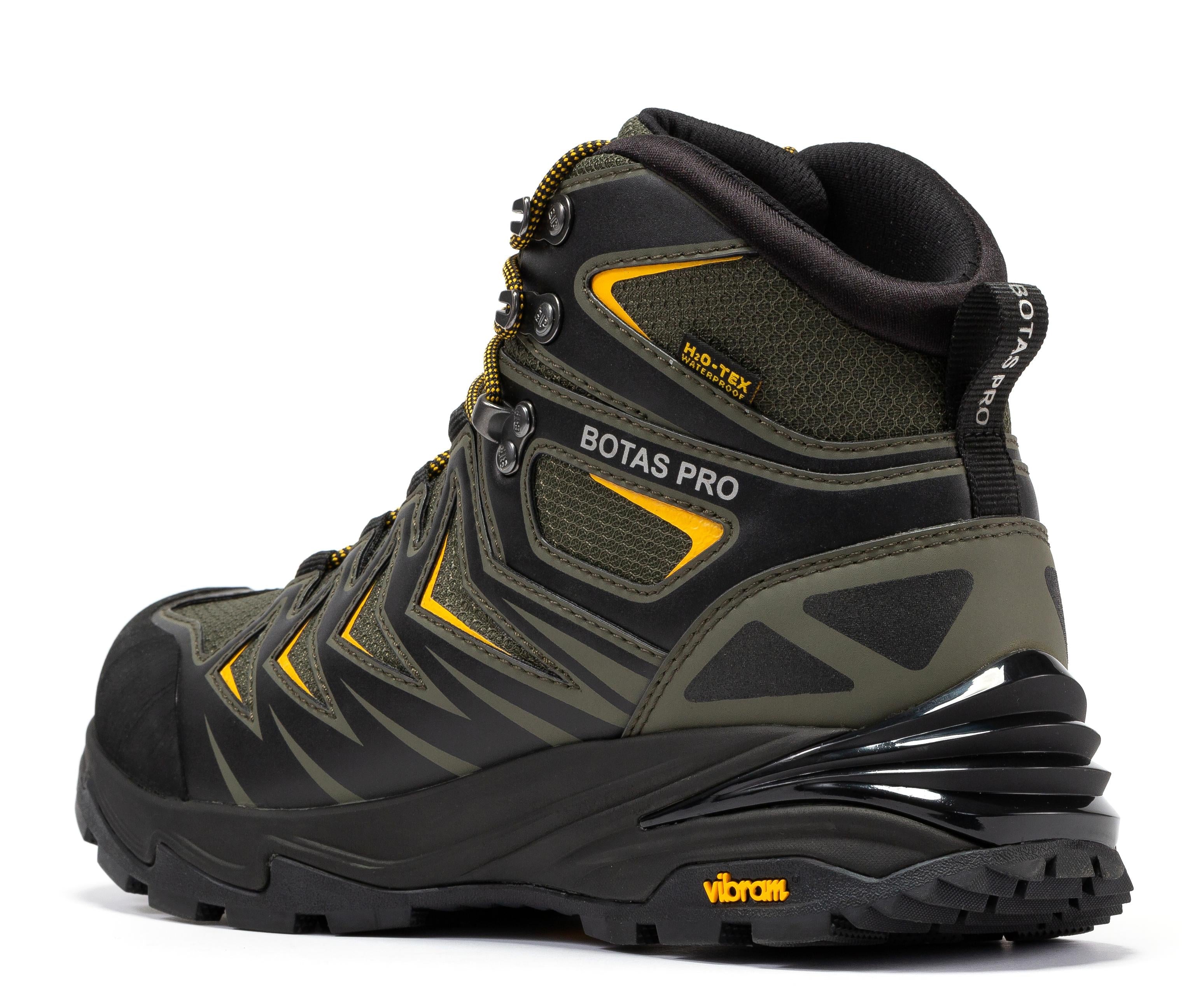 Botas Pro Metallic Green 6 Inch Waterproof Hiking Boots with VIBRAMĀ® Traction Lug Outsole BP22111