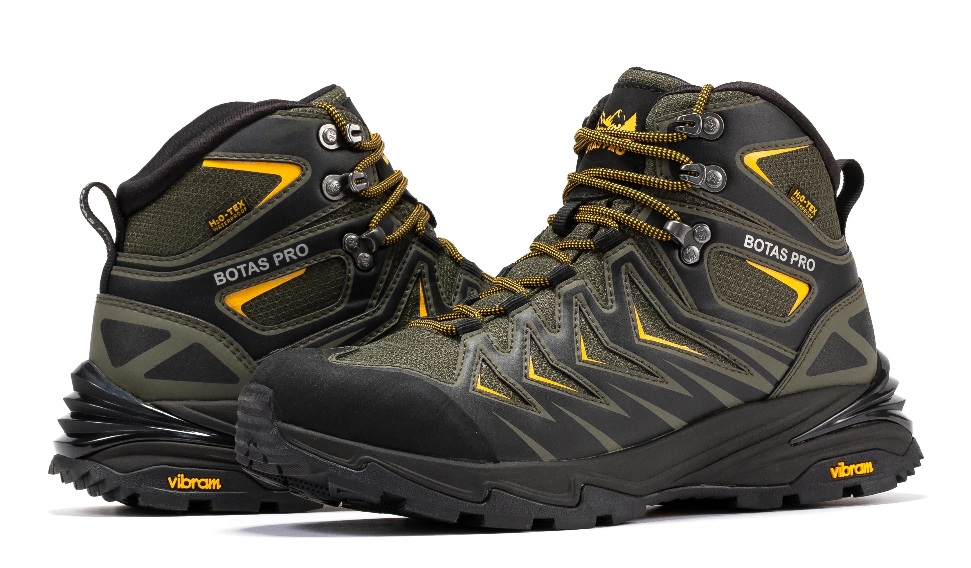 Botas Pro Metallic Green 6 Inch Waterproof Hiking Boots with VIBRAMĀ® Traction Lug Outsole BP22111