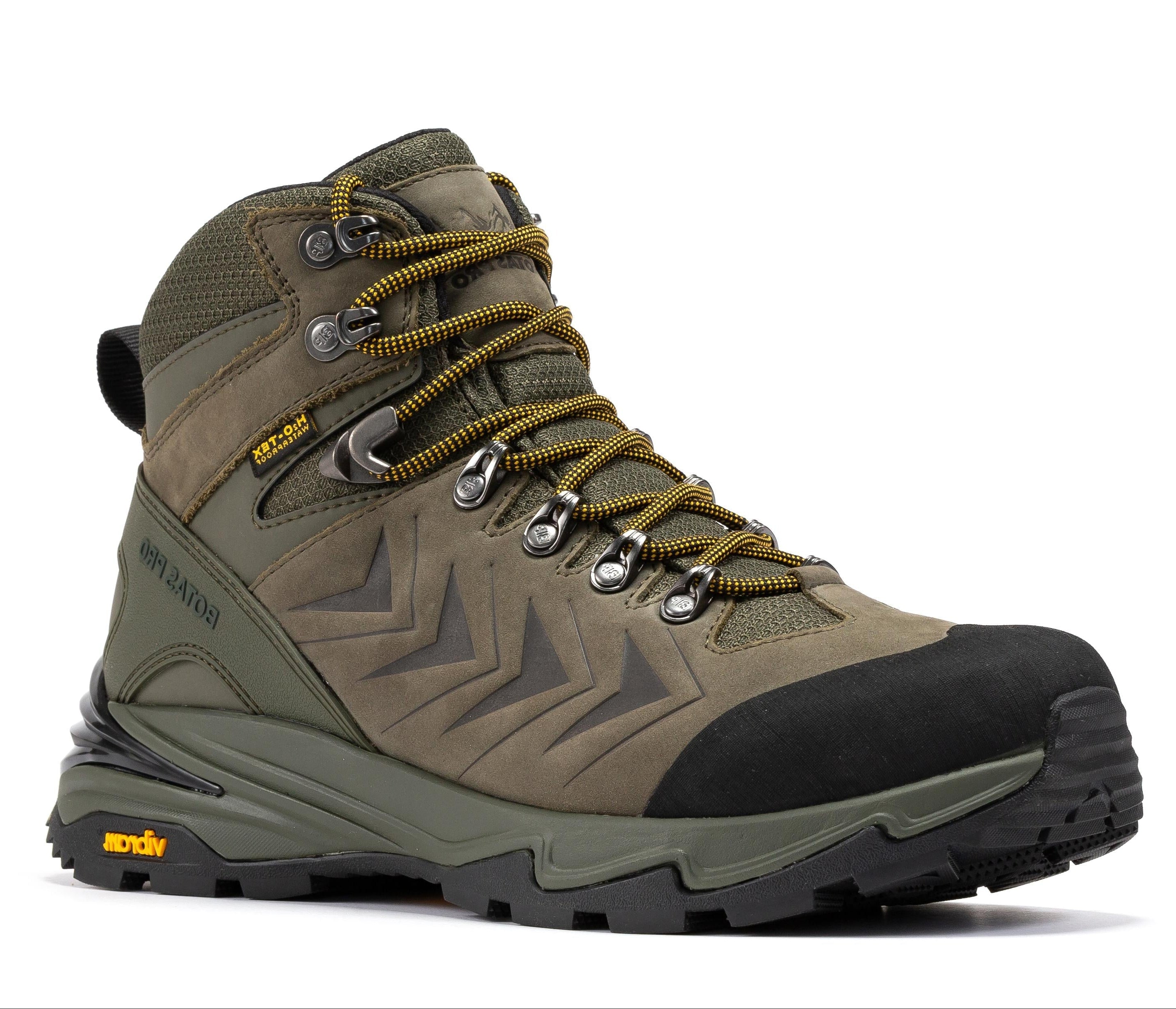 Botas Pro Olive 6 Inch Waterproof Hiking Boots with VIBRAMĀ® Traction Lug Outsole BP22123