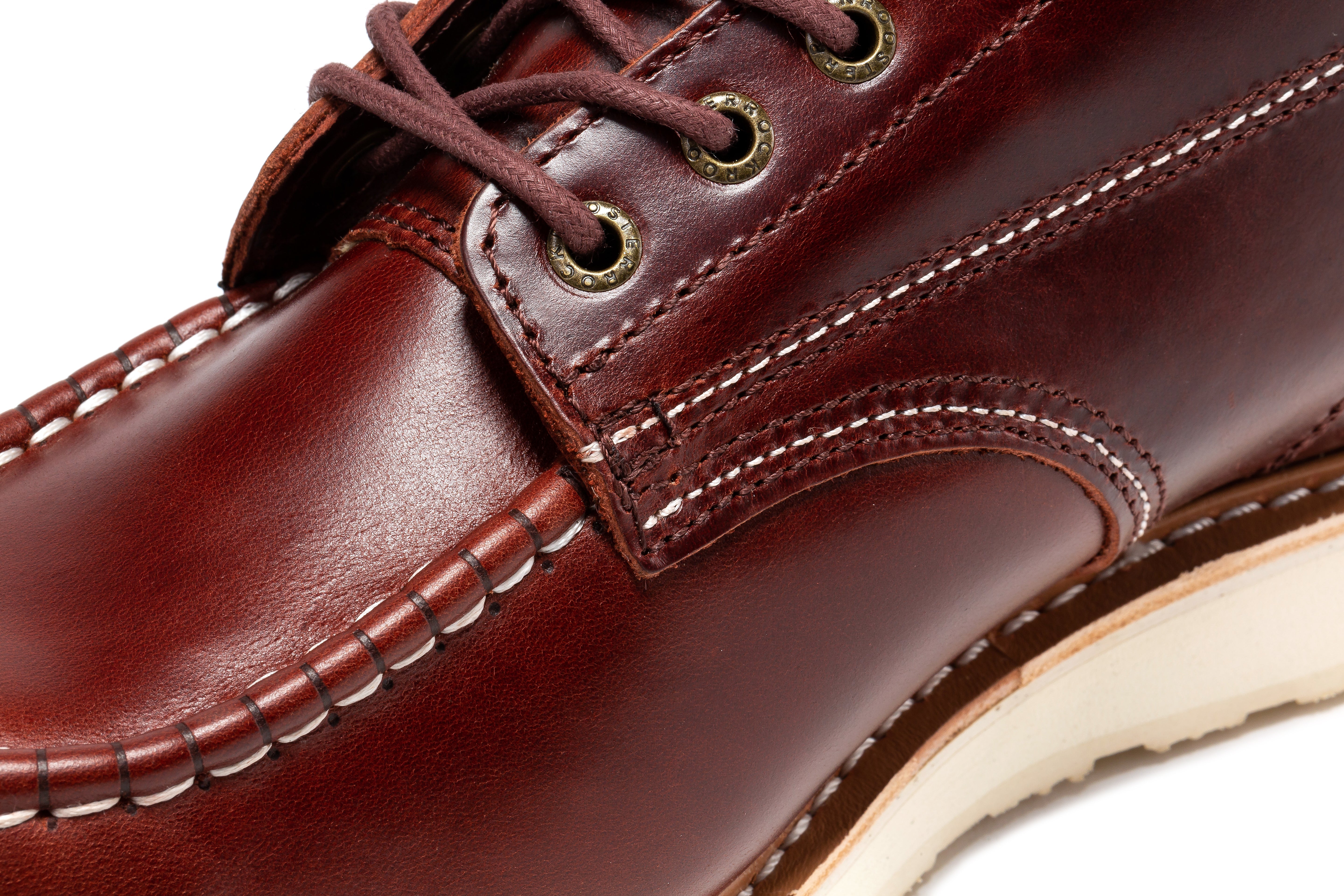 Norwood Cherry Brown Men's 6 inch Soft Toe Wedge Work Boots SAP600