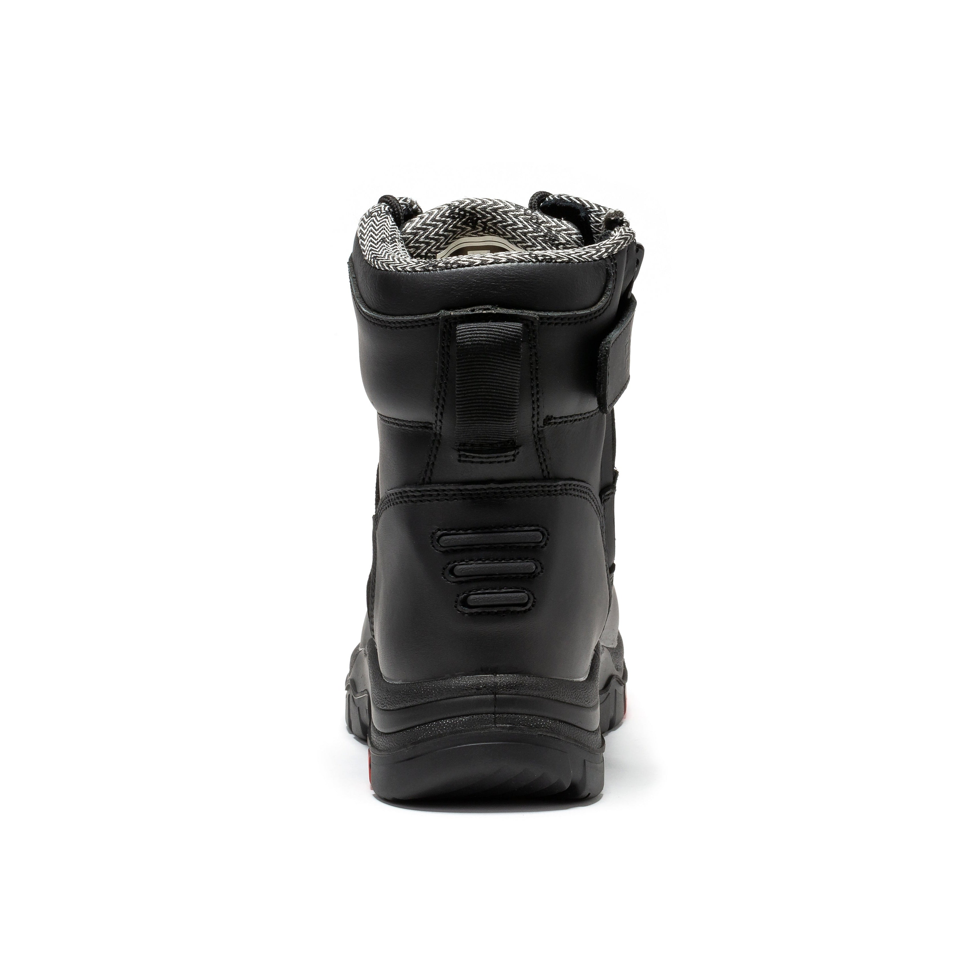 Roslyn Black 7 inch Zip-sided Composite Toe Leather Work Boots CP245Z