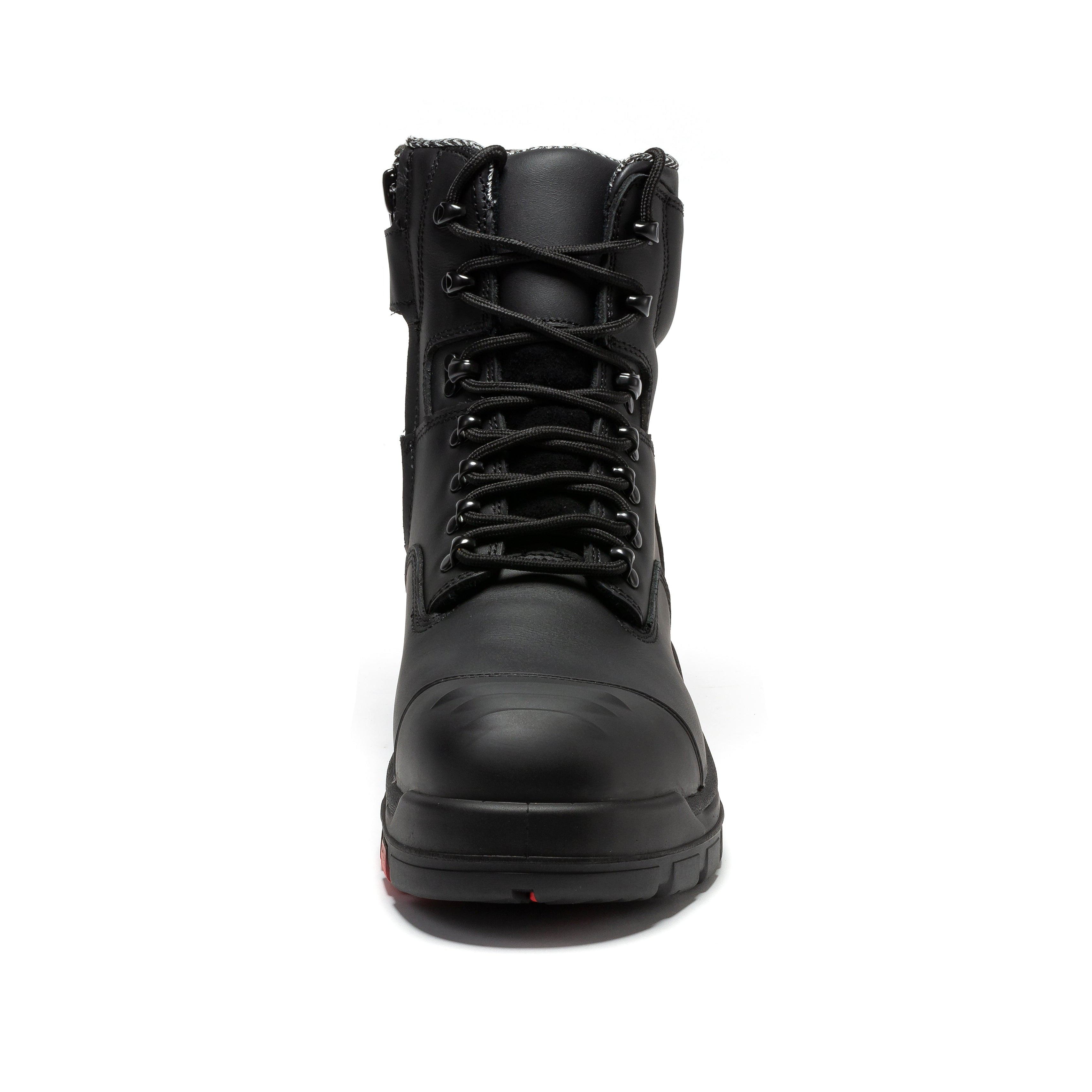 Roslyn Black 7 inch Zip-sided Composite Toe Leather Work Boots CP245Z