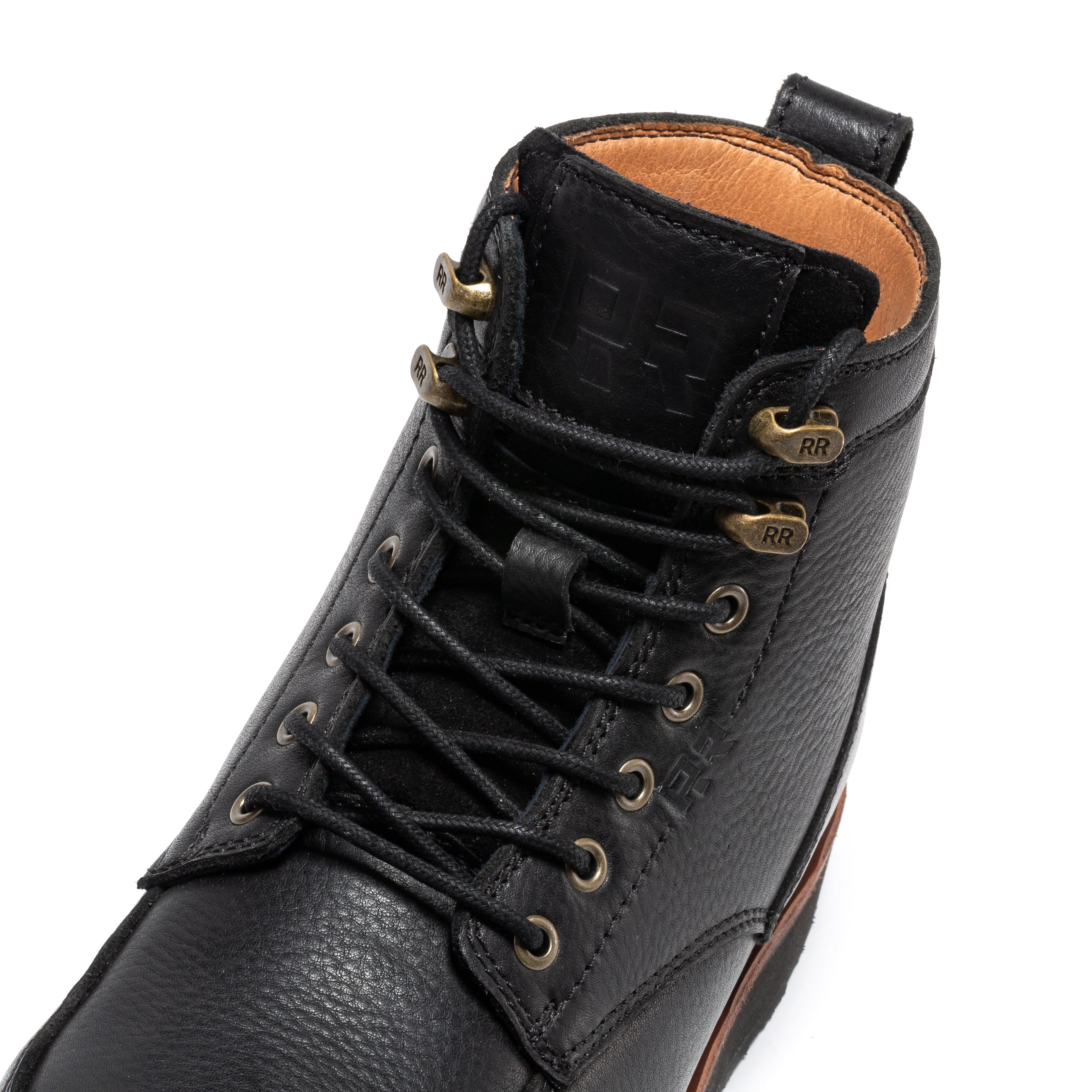 Edgewood Men's 6 Inch Black Steel Toe Wedge Work Boots SAP610BK