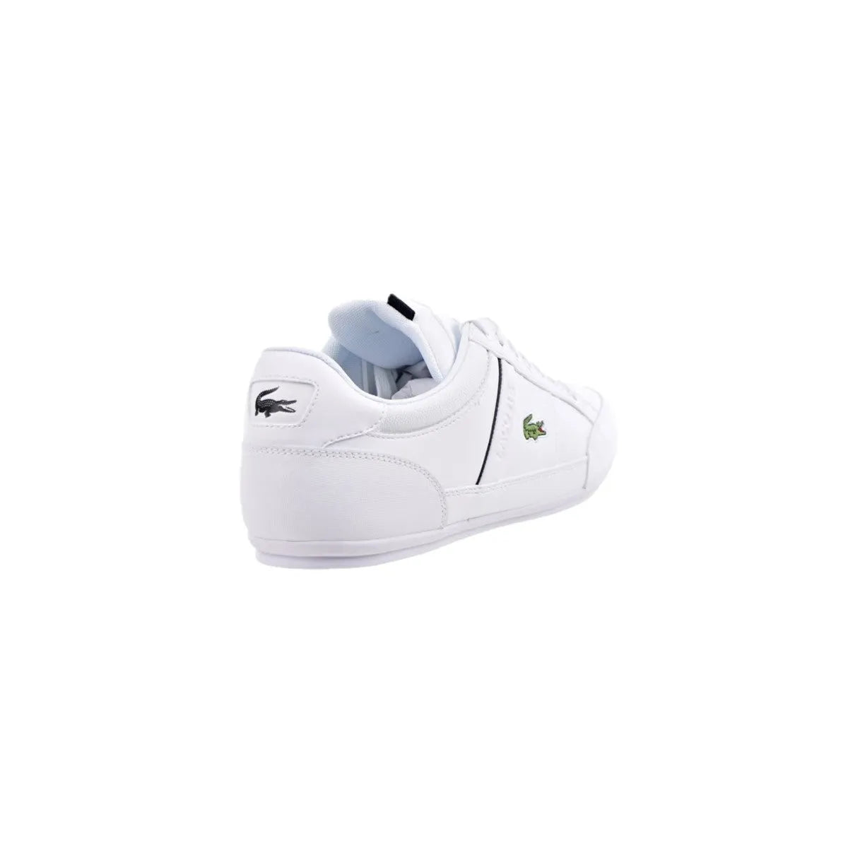 LACOSTE 7-42CMA0014147 CHAYMON 0121 1 MN'S (Medium) White/Black Synthetic & Leather Lifestyle Shoes