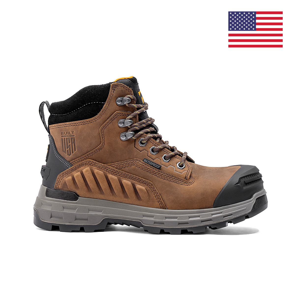 Wildwood 6” Waterproof Composite Toe Brown Boot - Made in USA