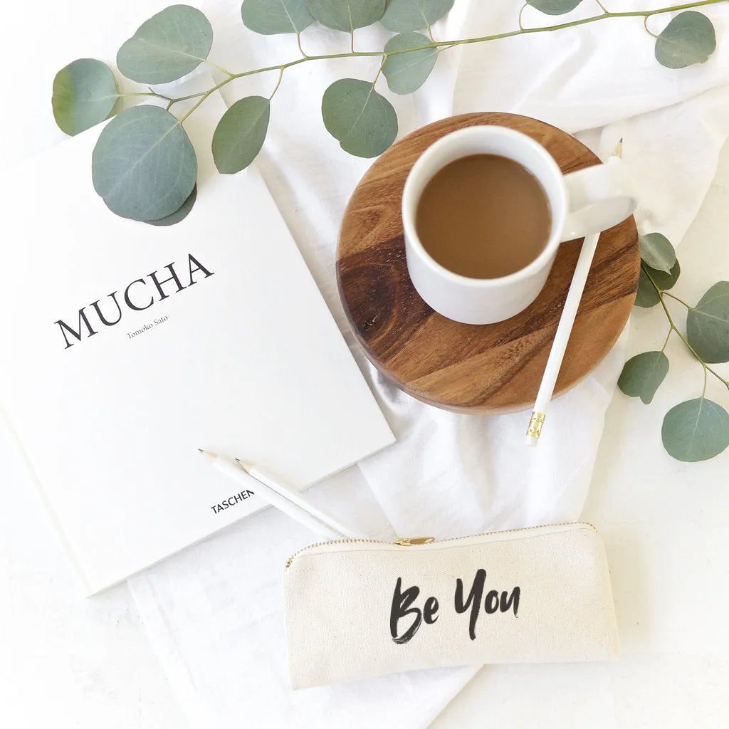 Be You Cotton Canvas Pencil Case and Travel Pouch