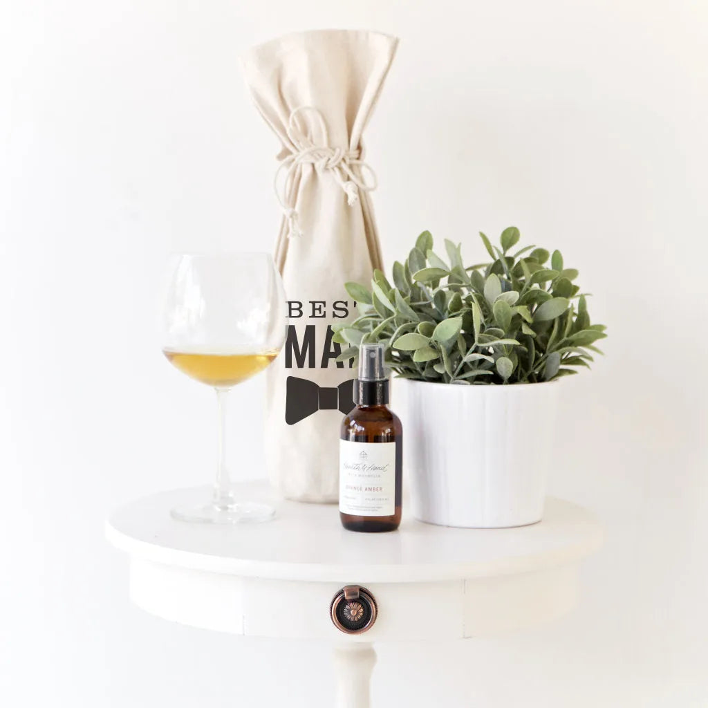 Best Man Cotton Canvas Wine Bag