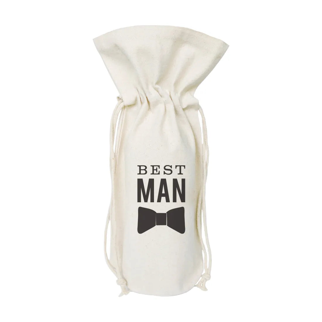 Best Man Cotton Canvas Wine Bag
