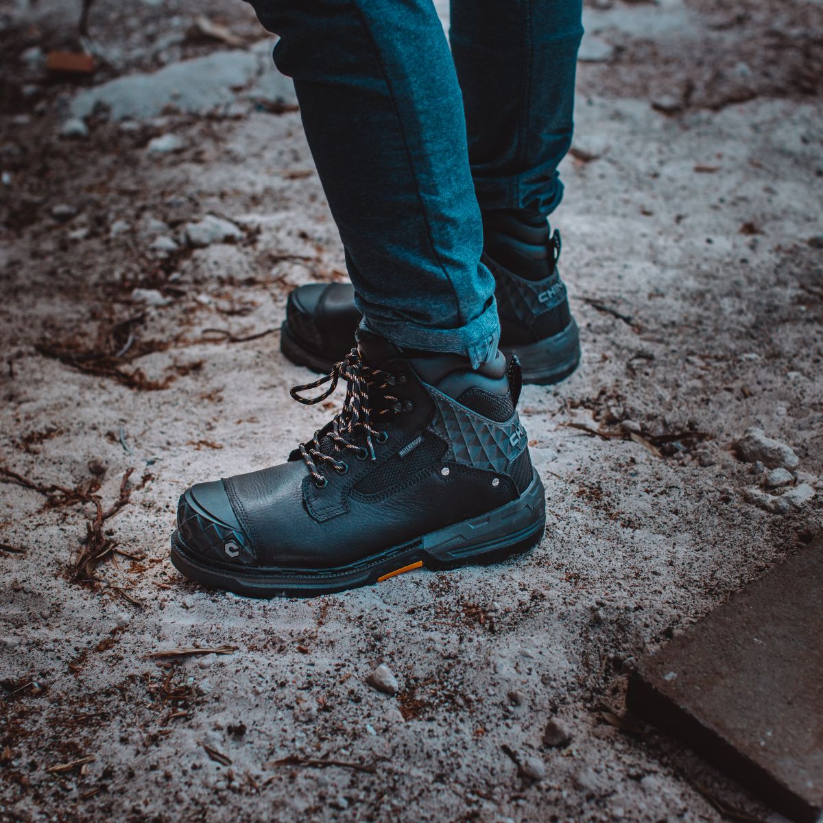 Pallet Jack 6" Composite Toe Waterproof Work Boot – Black