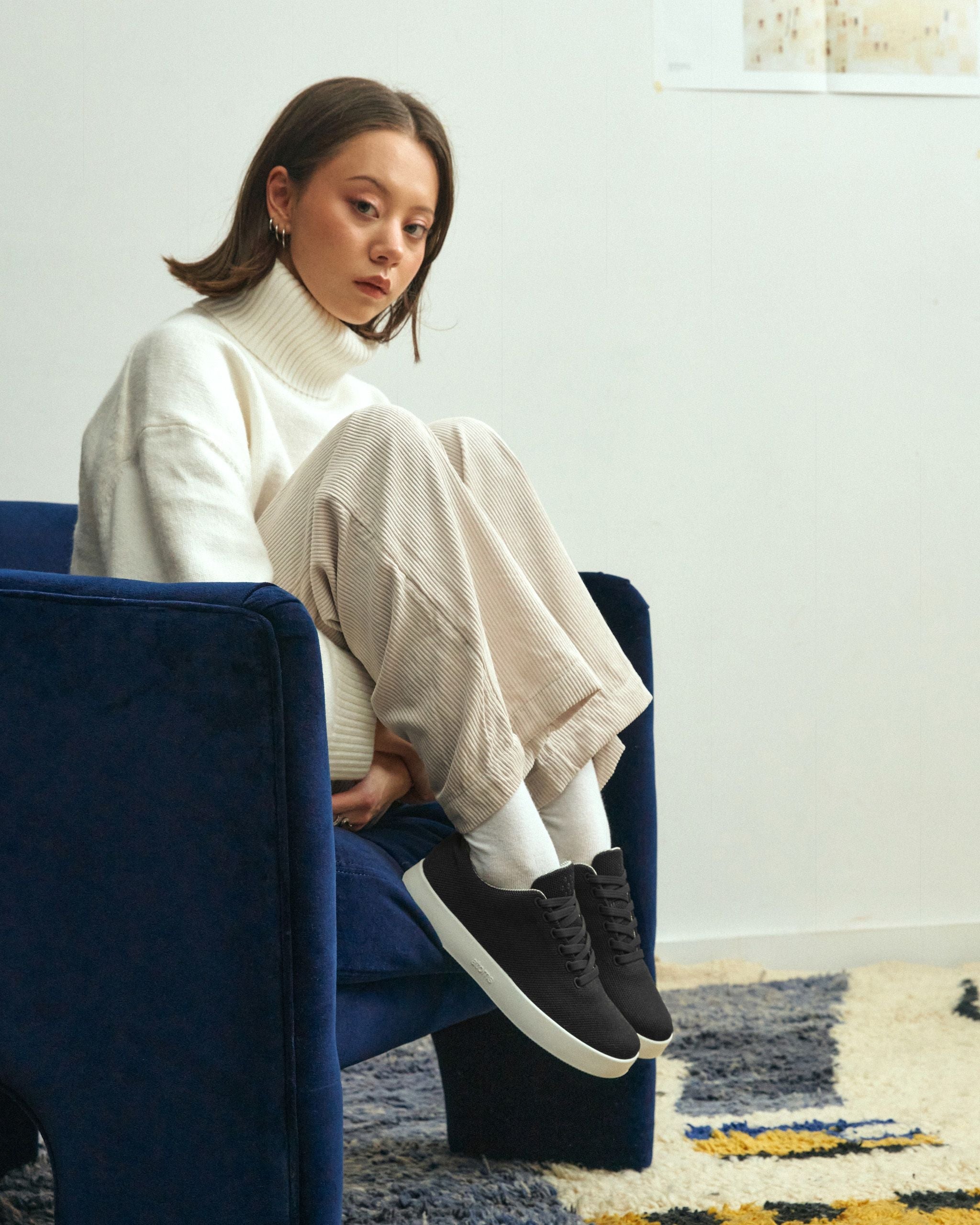 Model 001: Black & White Sneakers