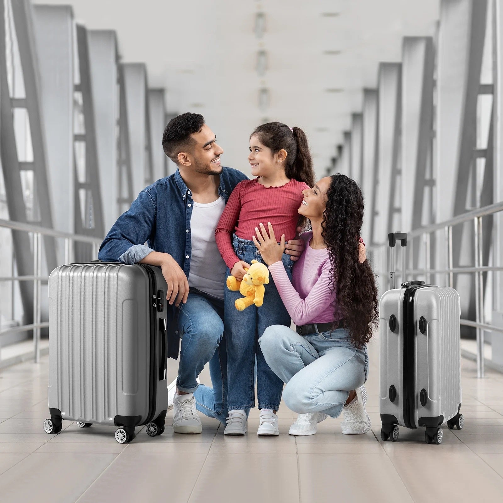 Zane Expandable 3-Piece Spinner Luggage Set with Lock