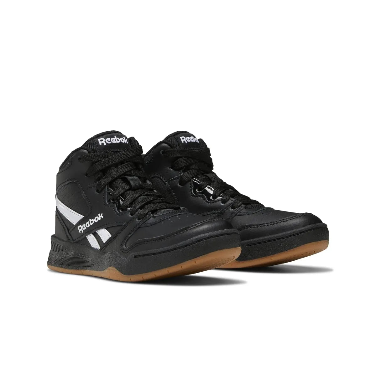 REEBOK GV7028 BB4500 COURT KID'S (Medium) Black/Black/White Synthetic/Leather Basketball Shoes