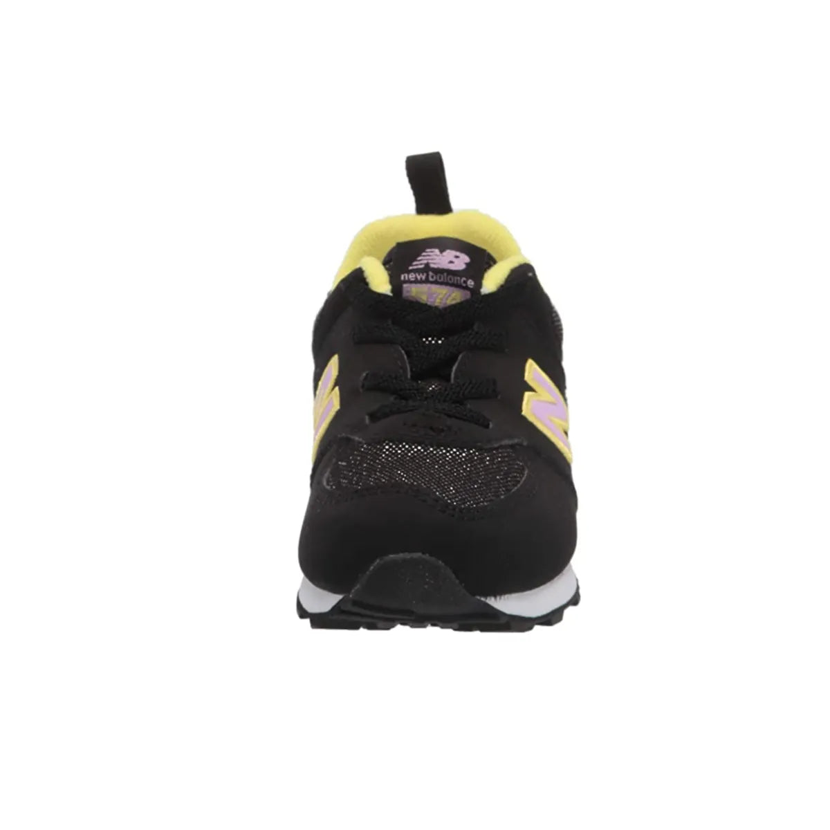 NEW BALANCE ID574FX2 574 BUNGEE LACE INF'S (Wide) Black Synthetic Running Shoes
