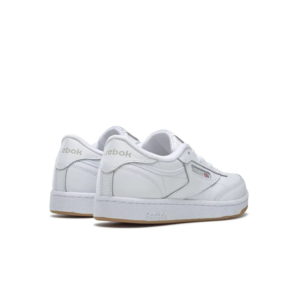 REEBOK CN5646 (100000213) CLUB C JR'S (Medium) White/Gum Leather Lifestyle Shoes
