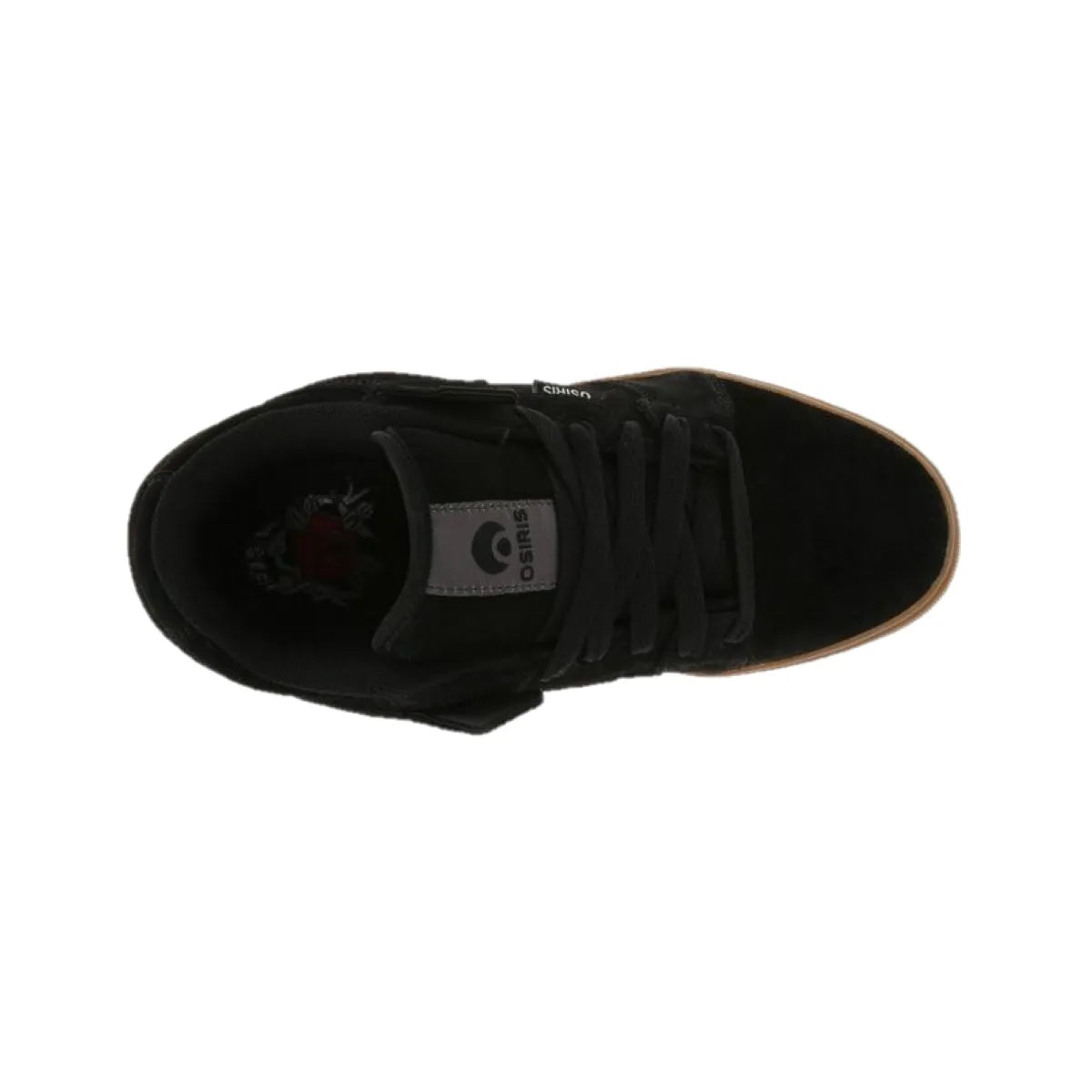 OSIRIS 1292103 PLG VLC MN'S (Medium) Black/Black/Gum Suede & Canvas Skate Shoes
