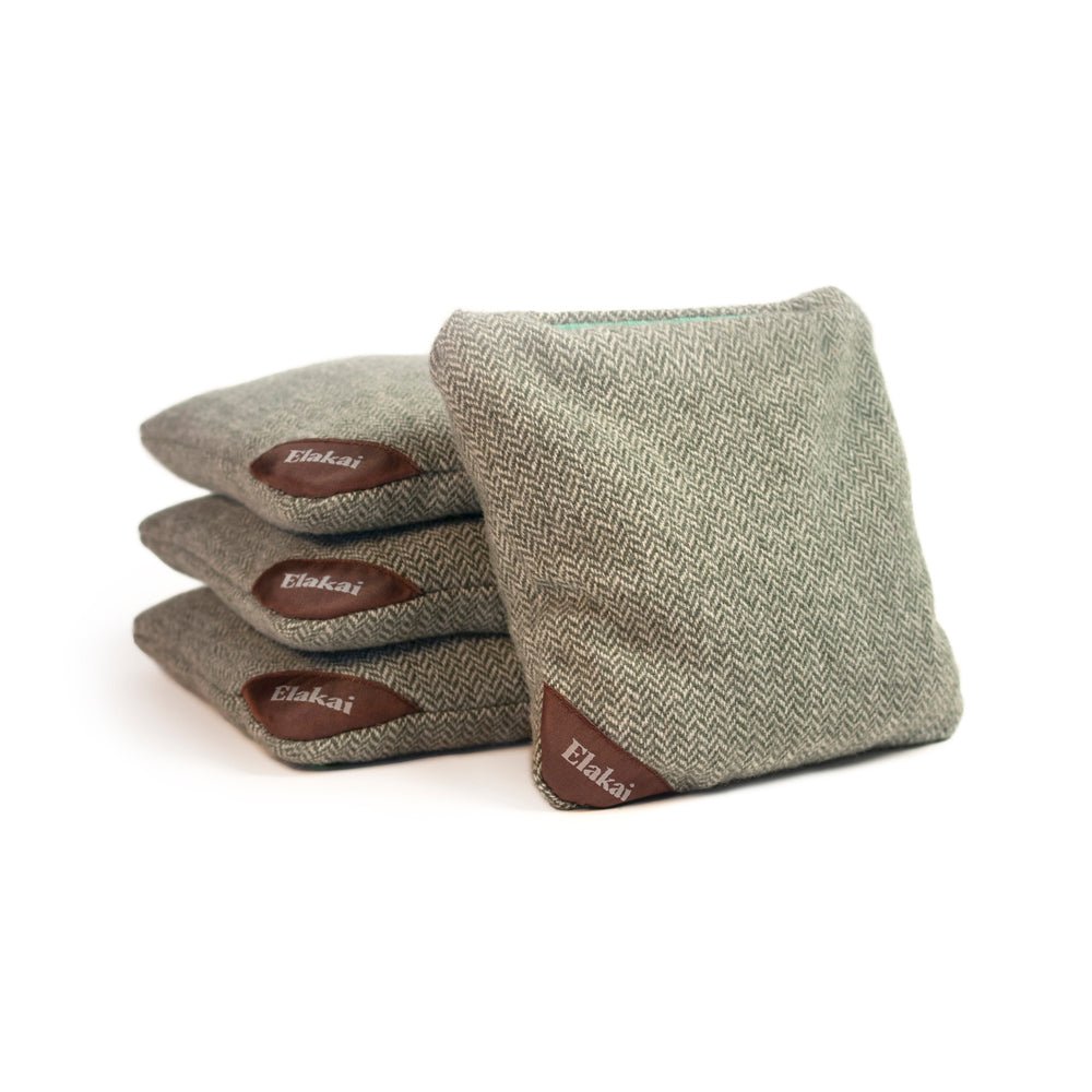 6-in Herringbone Cornhole Bags | Premium All-Weather Collection