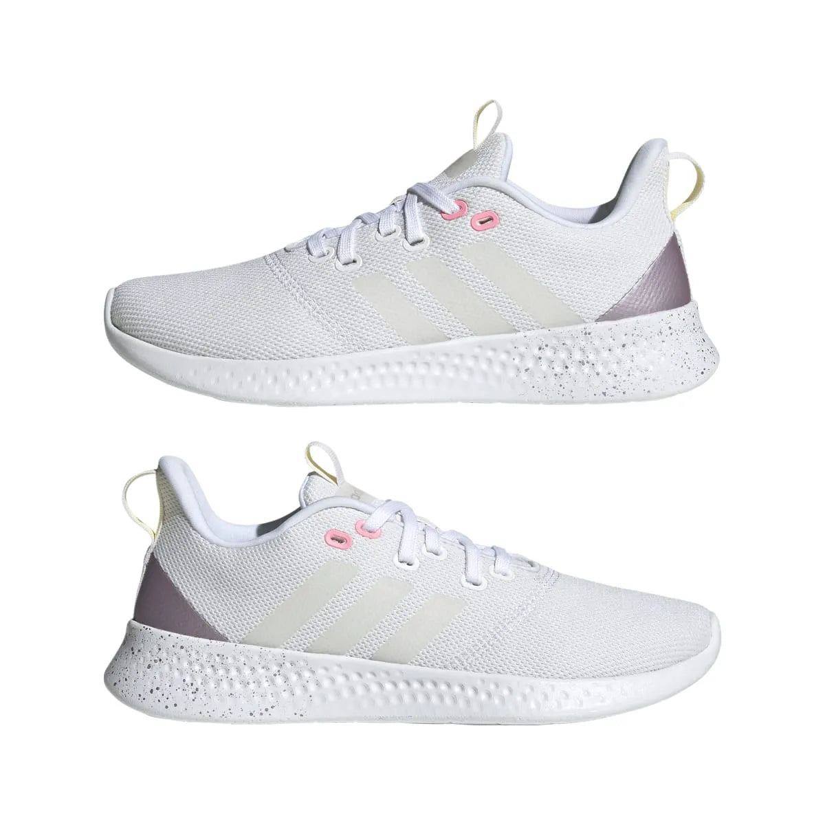 ADIDAS GV8930 PUREMOTION WMN'S (Medium) White/White/Purple Metallic Textile Running Shoes