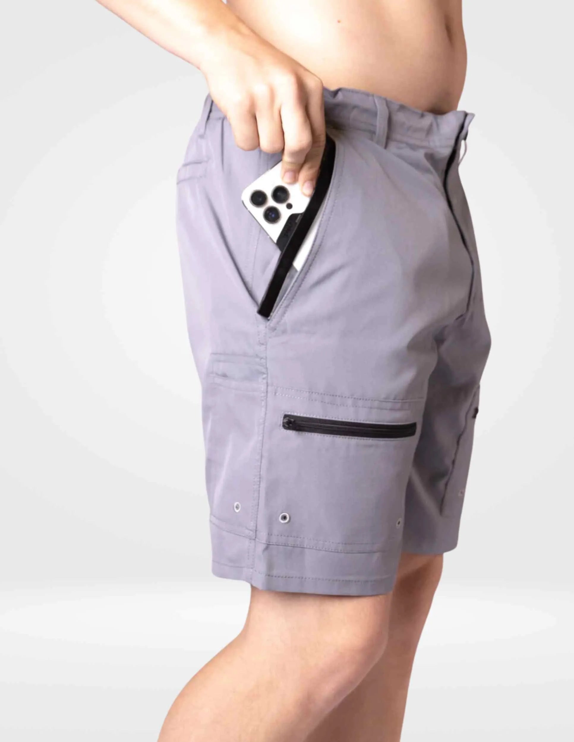 Angler - Waterproof Quick Dry Shorts With A Waterproof Pocket - 8" Inseam