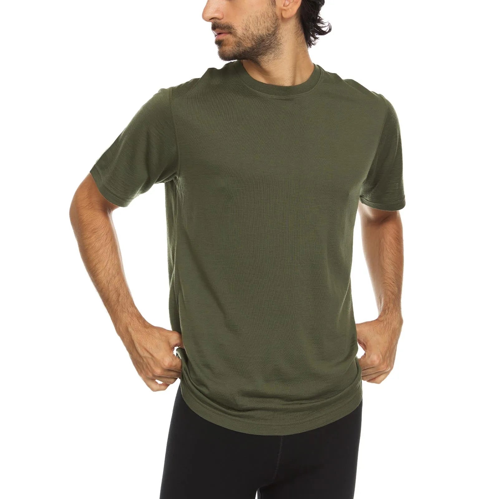 Algonquin Men's T-Shirt Crew 100% Merino Wool