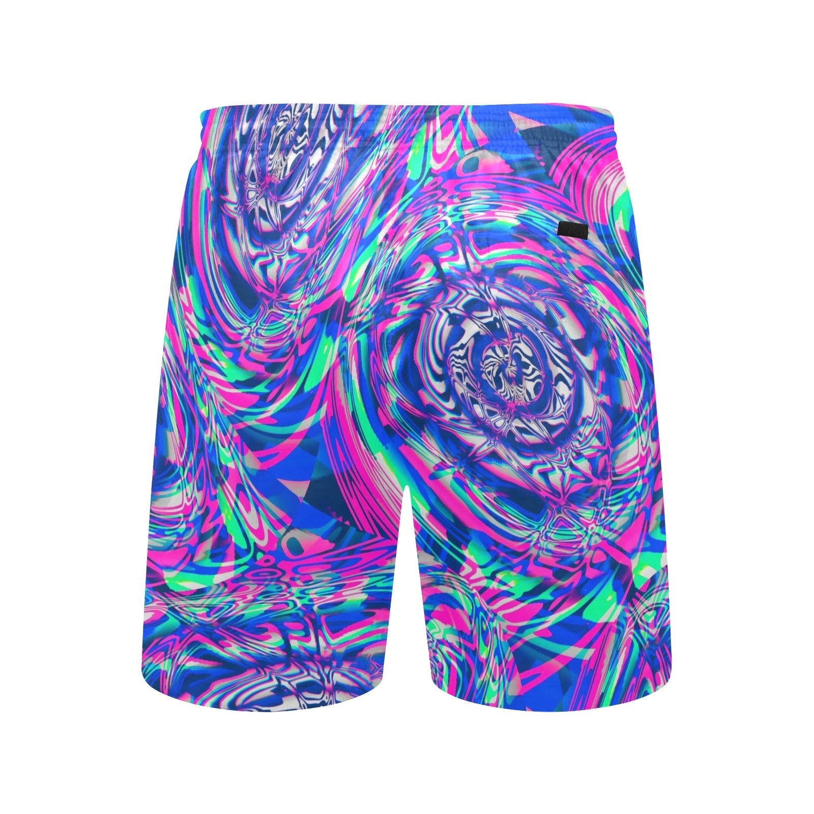 Vaporwave Fractal Melt Swim Shorts