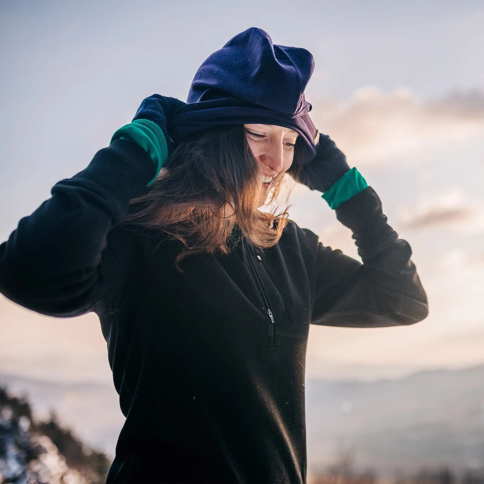 Women's Wool 1/4 Zip Wilderness