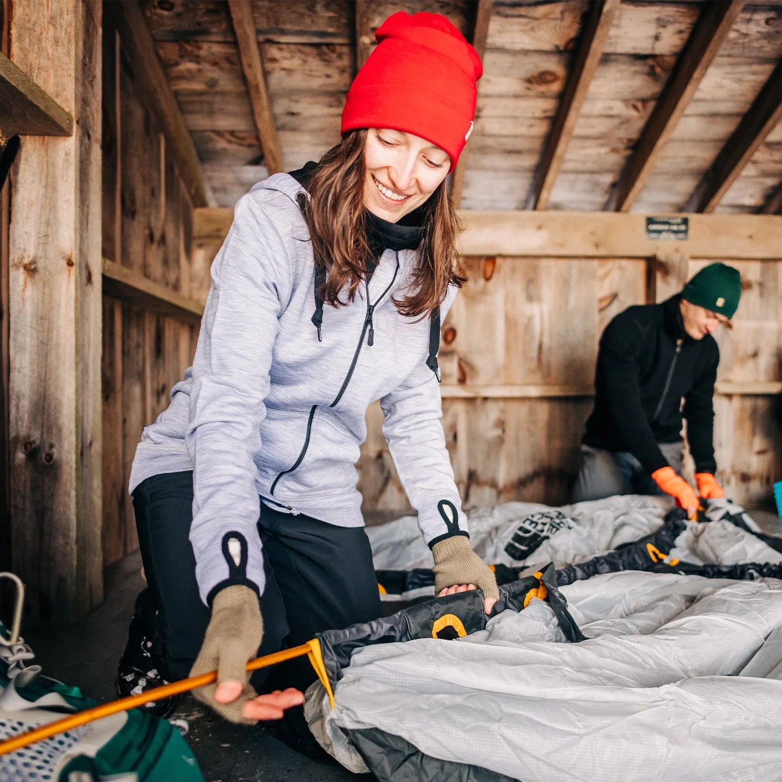 Women's Brushed Wool Hoodie Kodiak Fleece