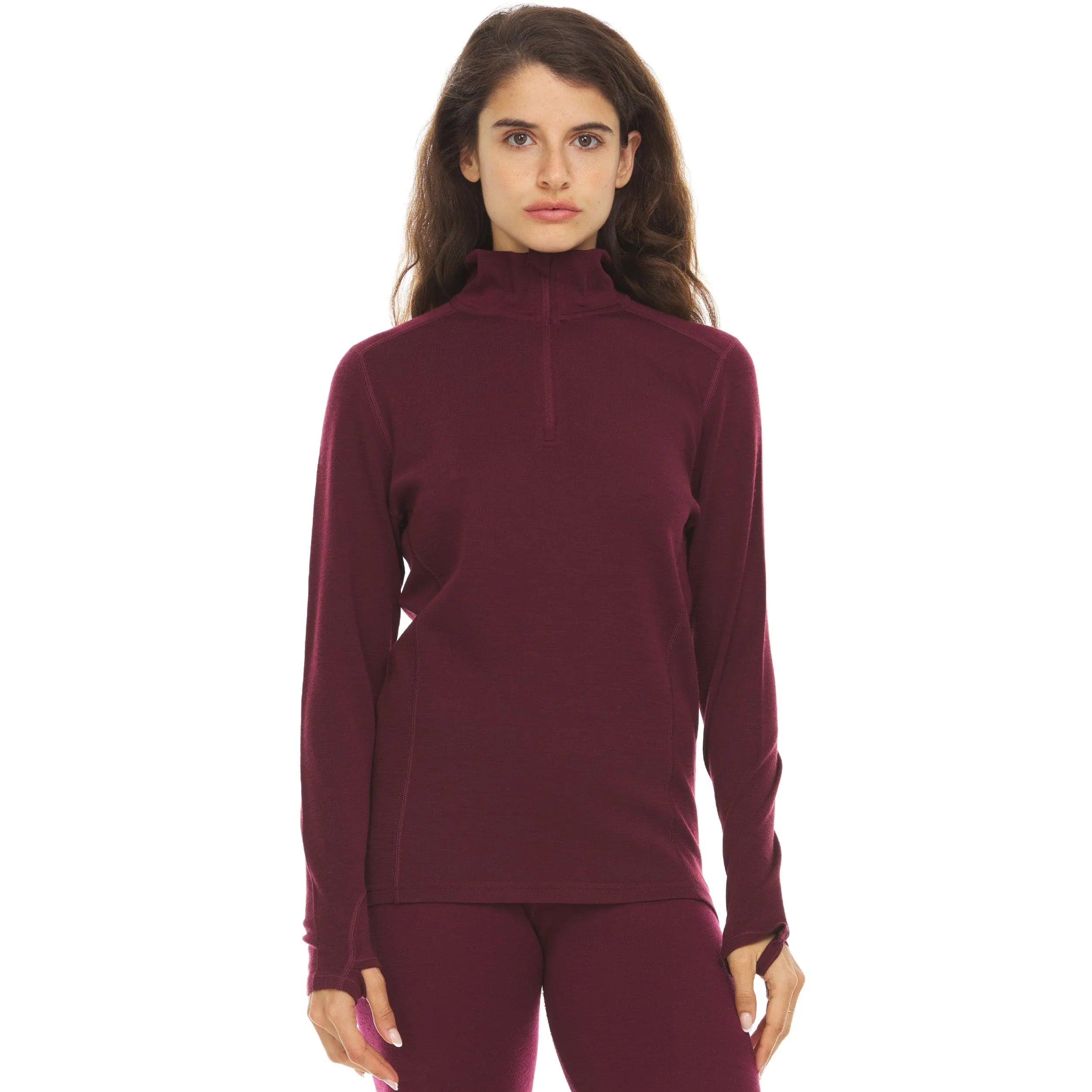 Sequoia Women's 1/4 Zip 100% Merino Wool