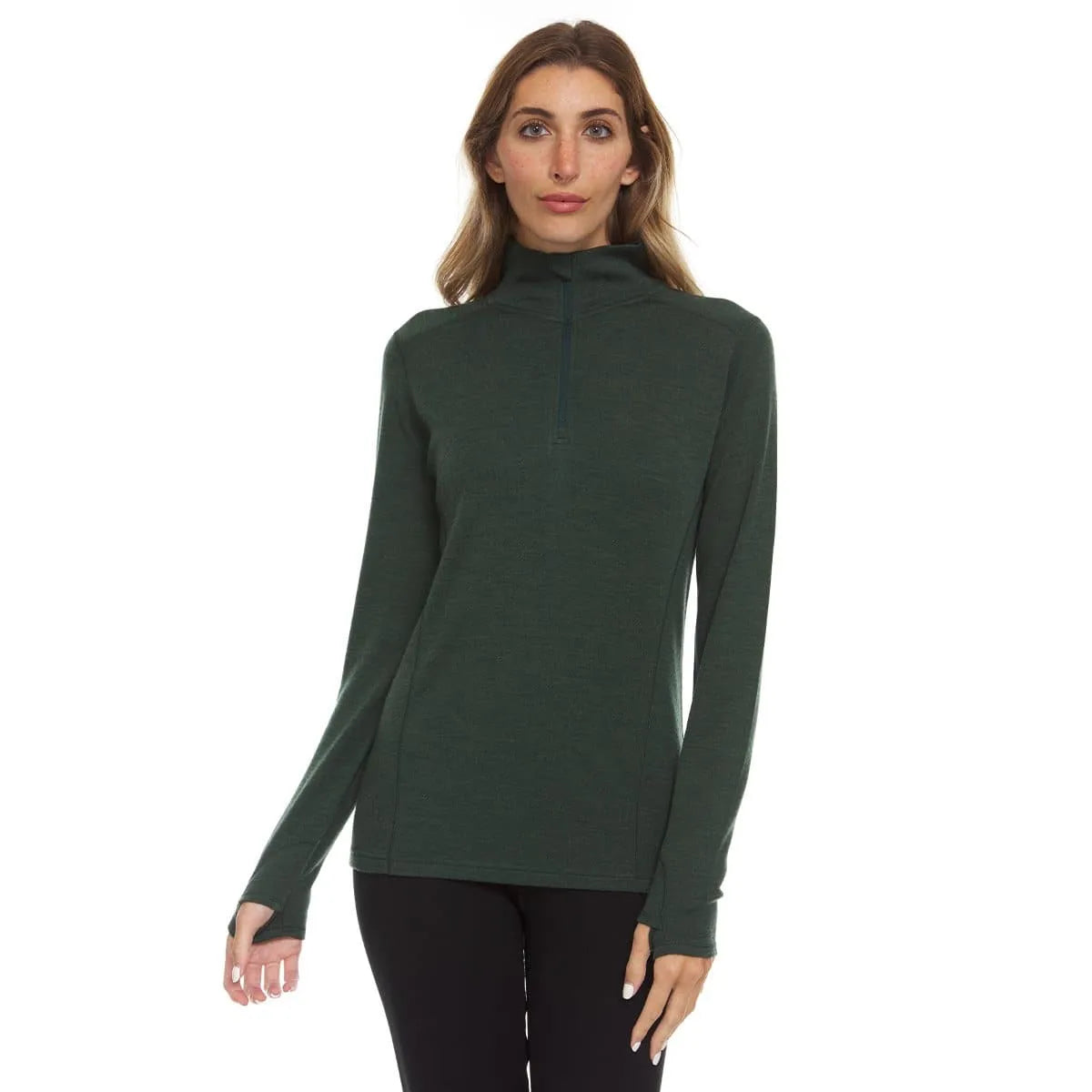 Sequoia Women's 1/4 Zip 100% Merino Wool