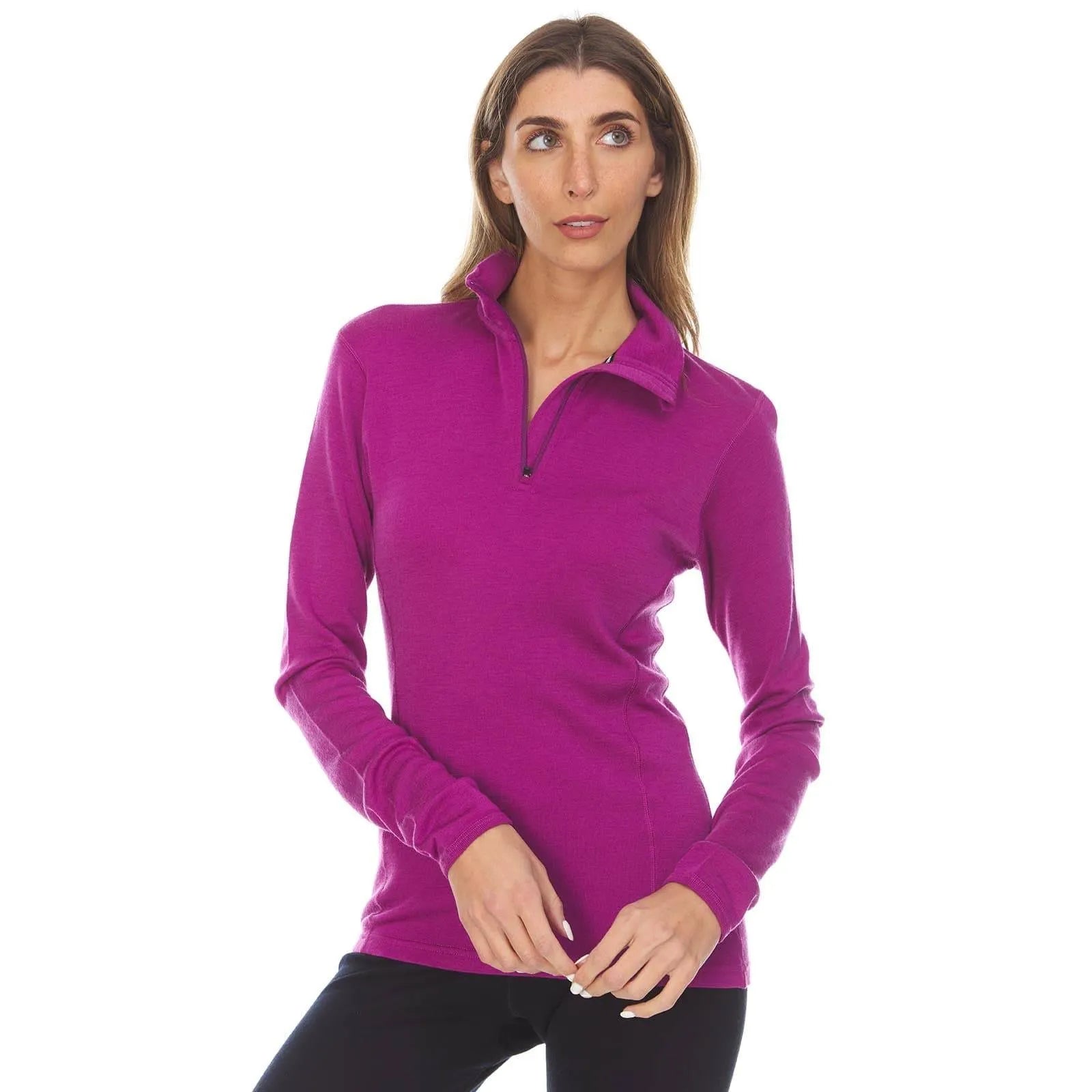 Sequoia Women's 1/4 Zip 100% Merino Wool
