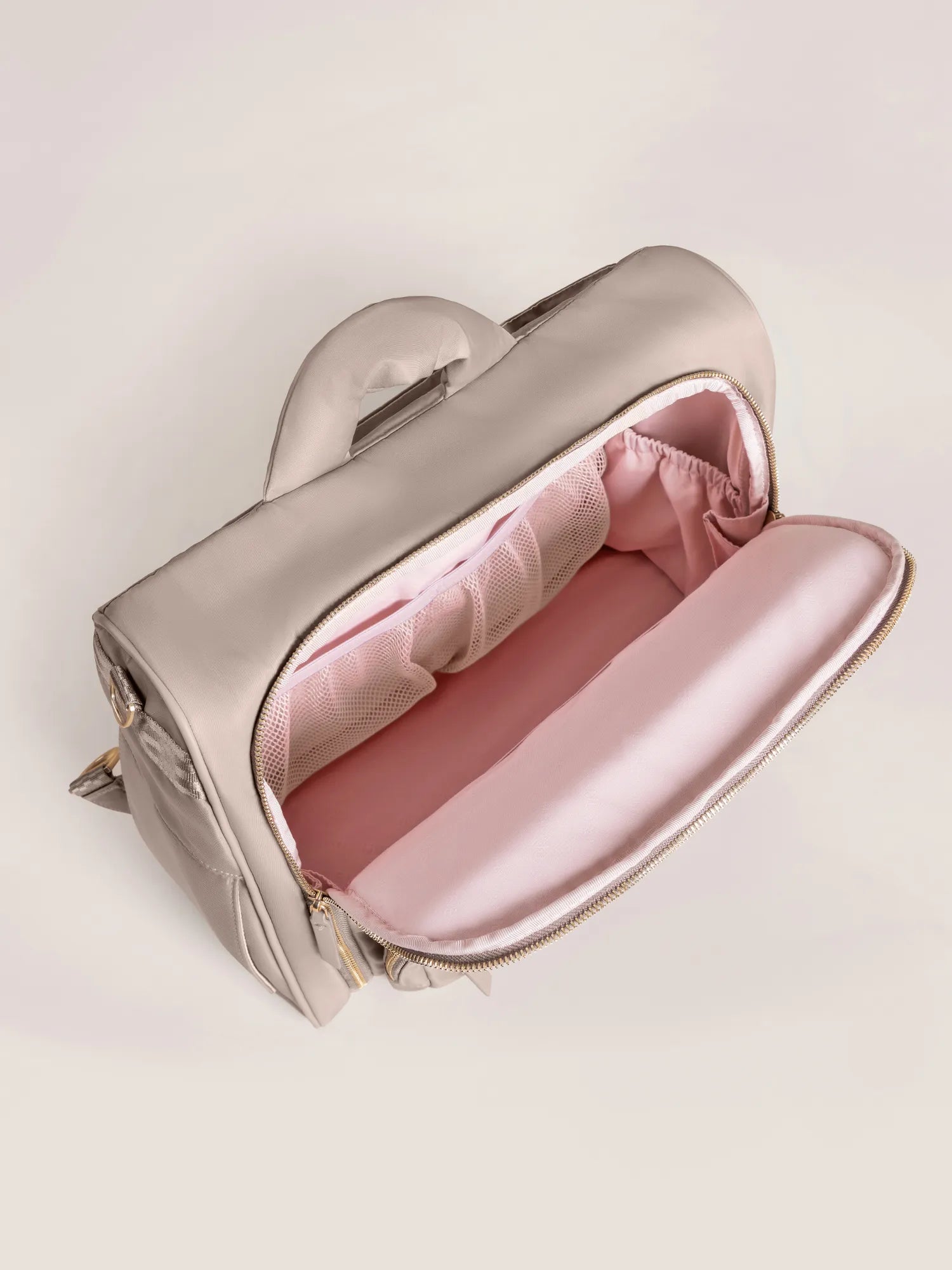 Satchel Taupe – Stylish & Versatile 3-in-1 Diaper Bag