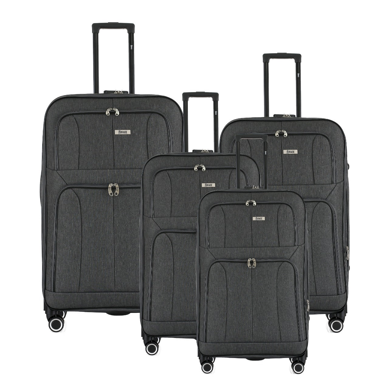 Grace Soft shell Expandable 4-Piece Spinner Luggage Set with Lock