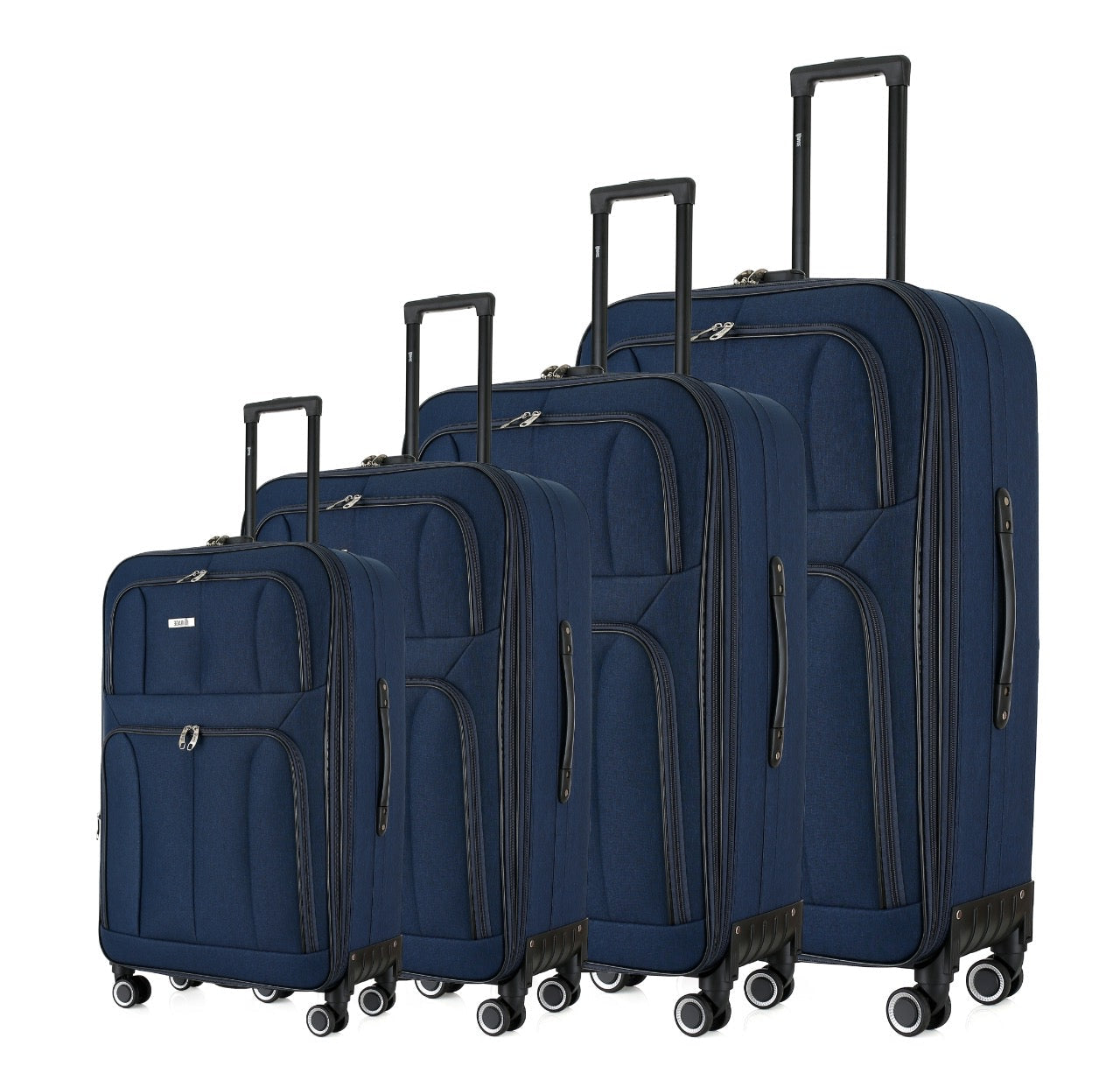 Grace Soft shell Expandable 4-Piece Spinner Luggage Set with Lock