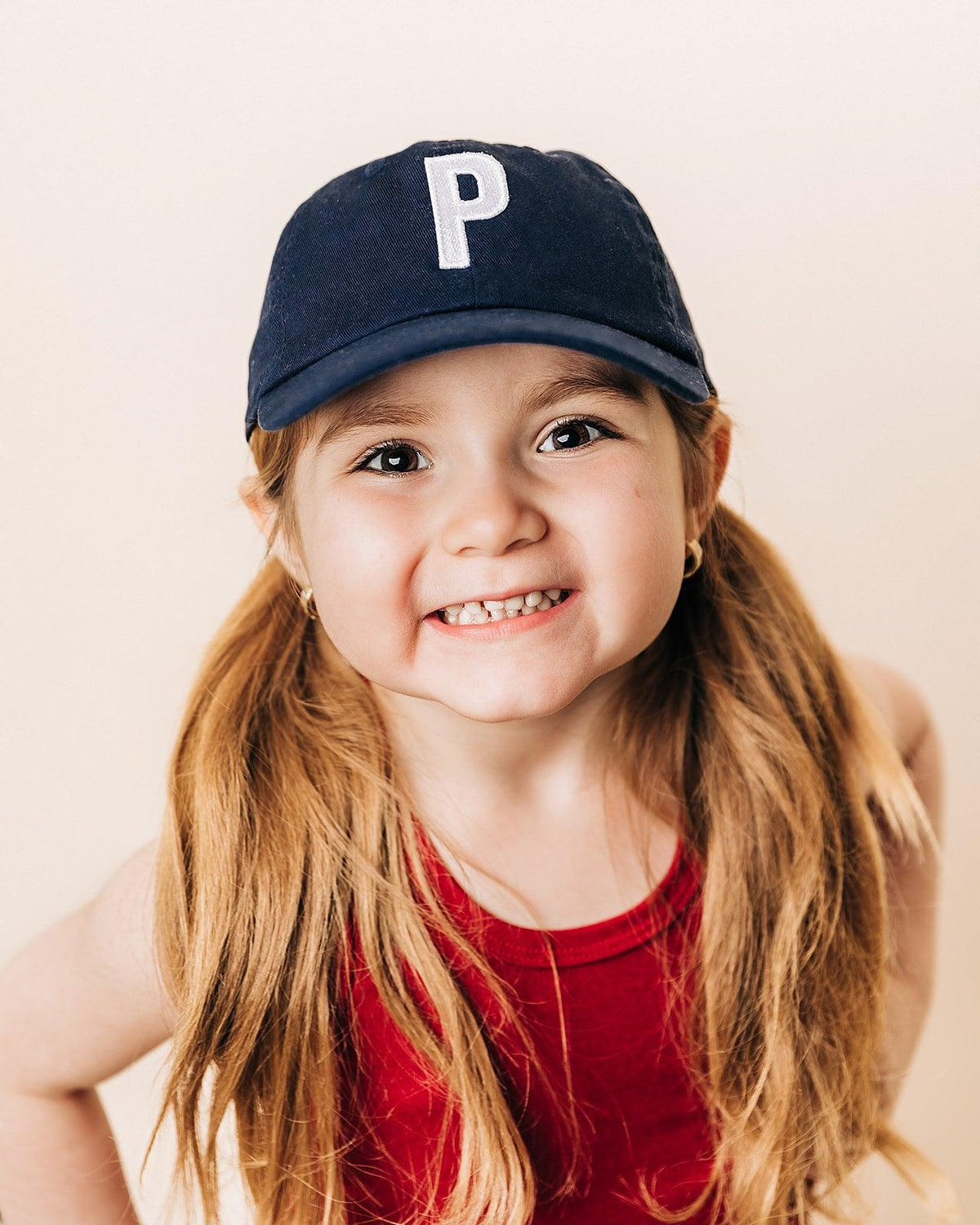 Navy Blue Letter Baseball Hat