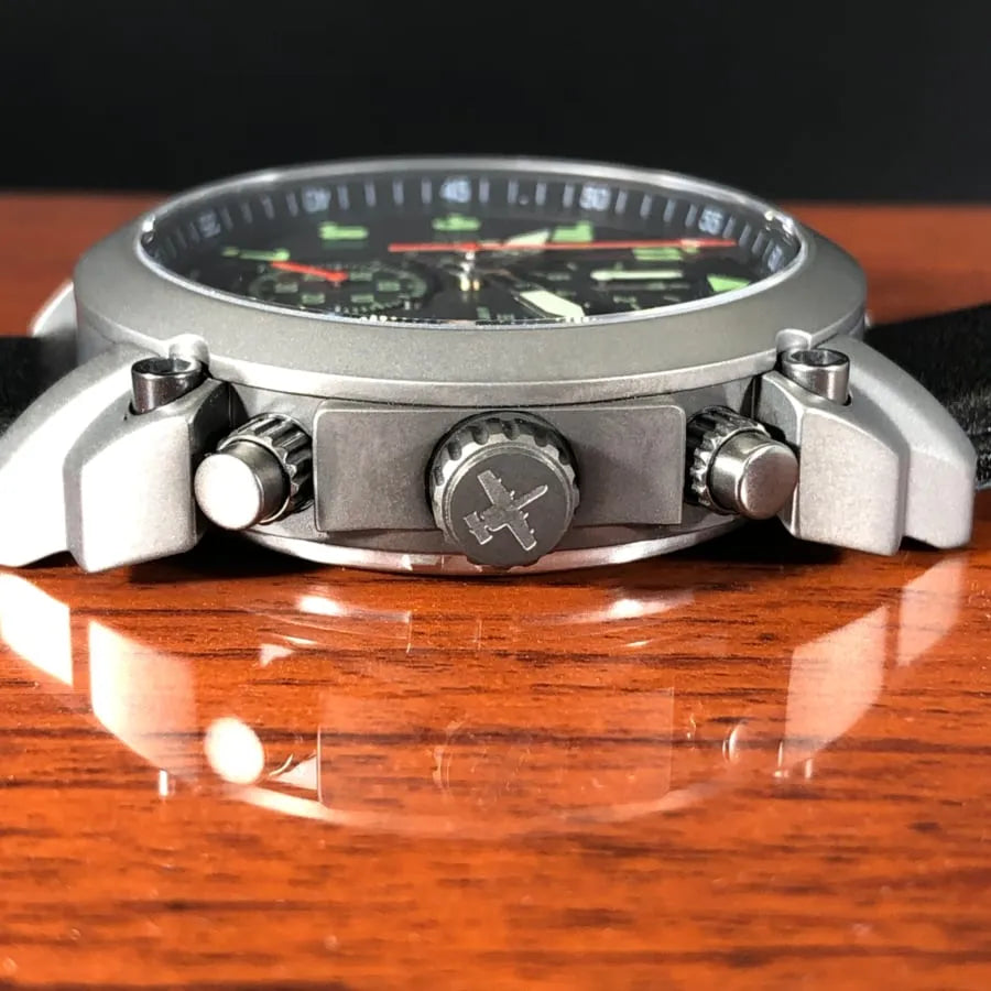 A-10 Thunderbolt Tribute Men's Watch - Gunmetal Finish, Silicone Band