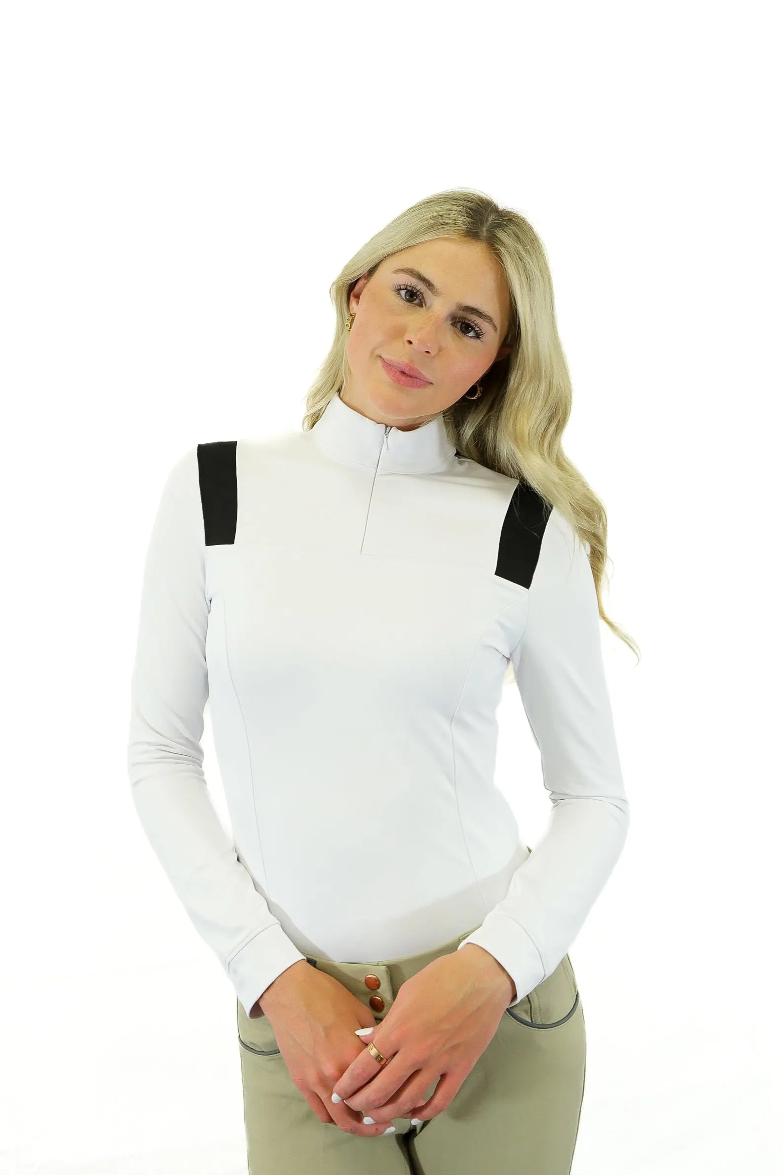 Nadine Shirt – Mesh Accent Show Shirt