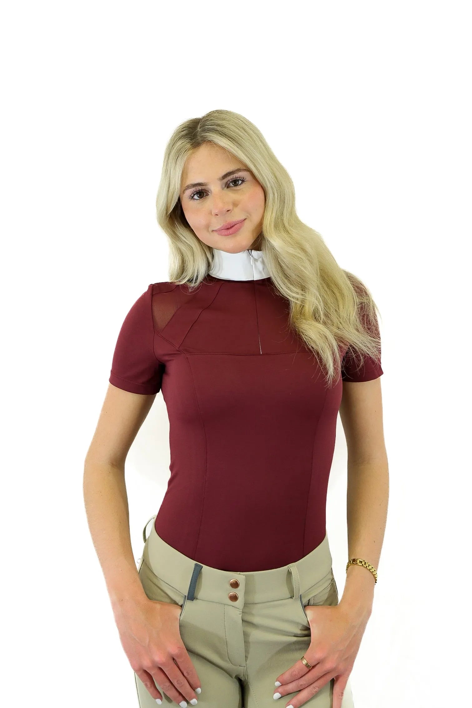 Bella Shirt – Chic Short Sleeve Performance Top