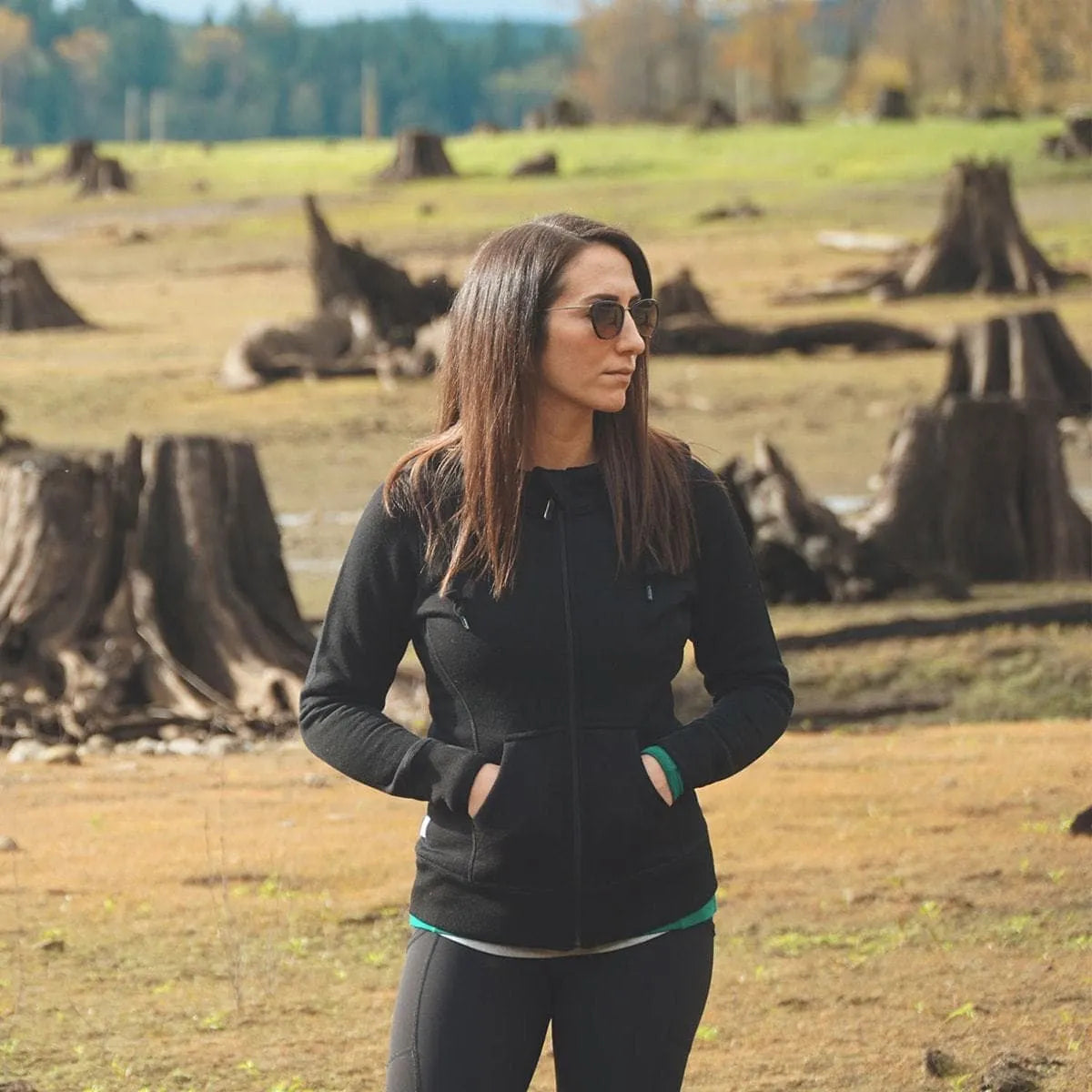 Women's Brushed Wool Hoodie Kodiak Fleece