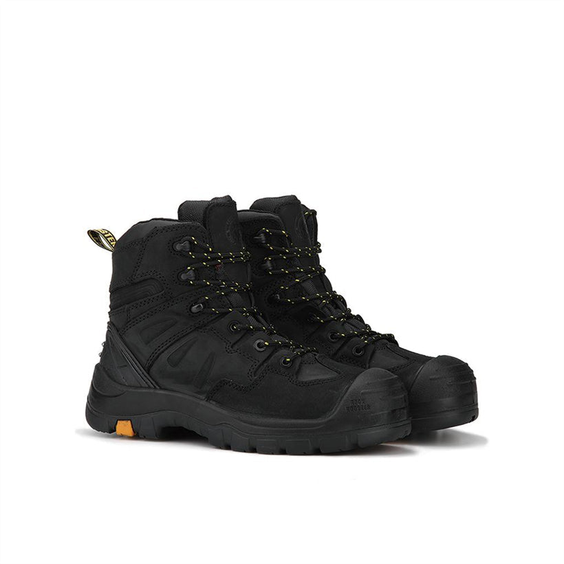 Woodland Black 6 inch Composite Toe Leather Work Boots AK609