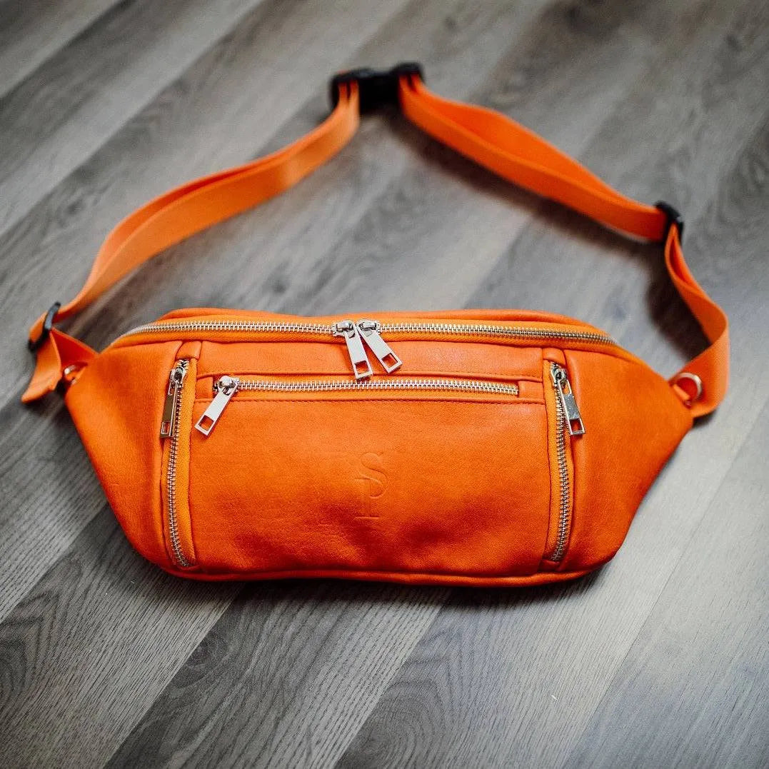 Orange Crossbody Sling Bag