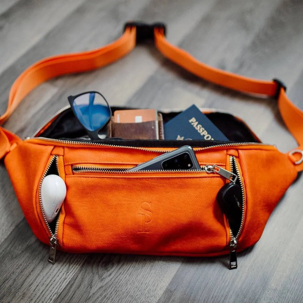 Orange Crossbody Sling Bag