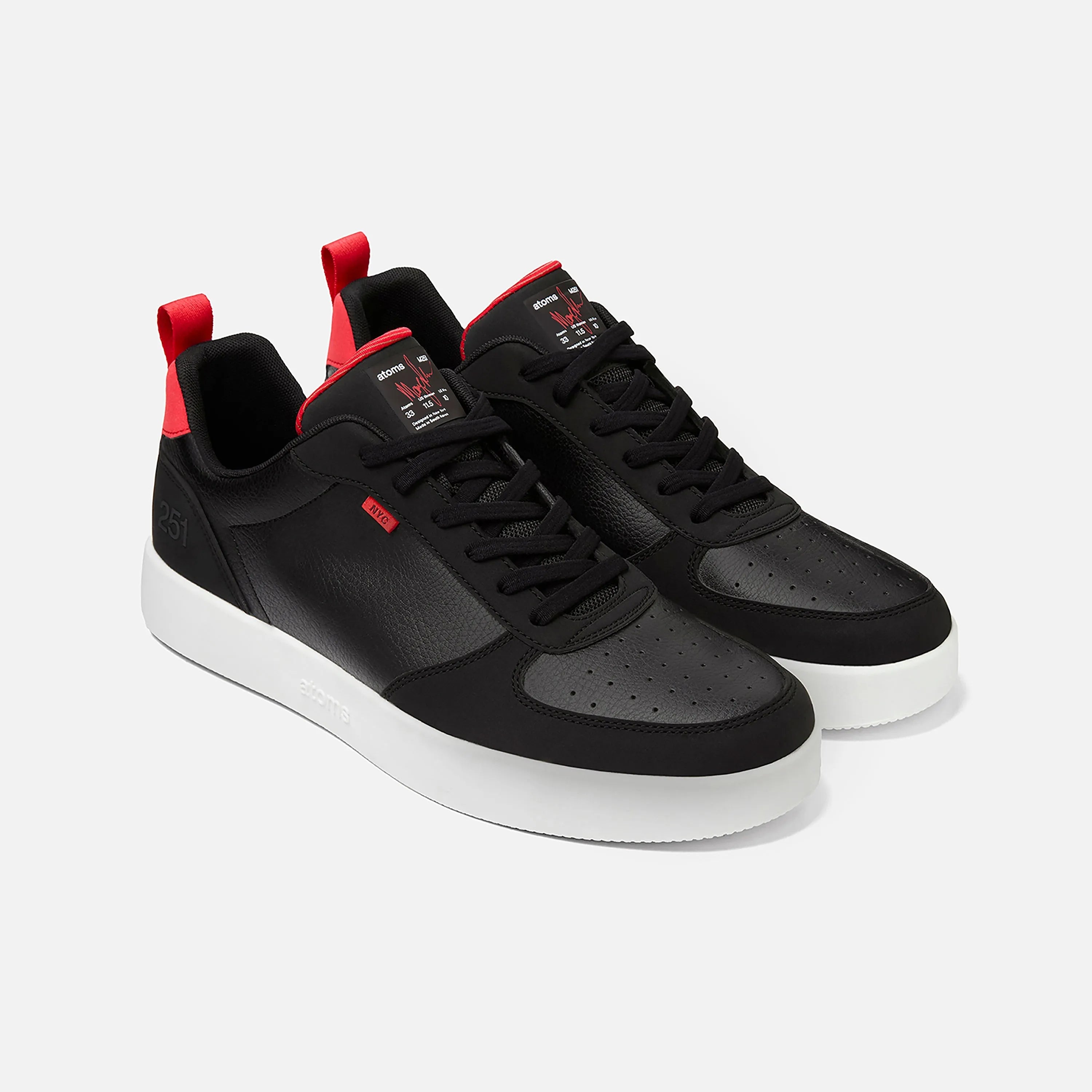Model 251 Low: Red & Black Lifestyle Shoes