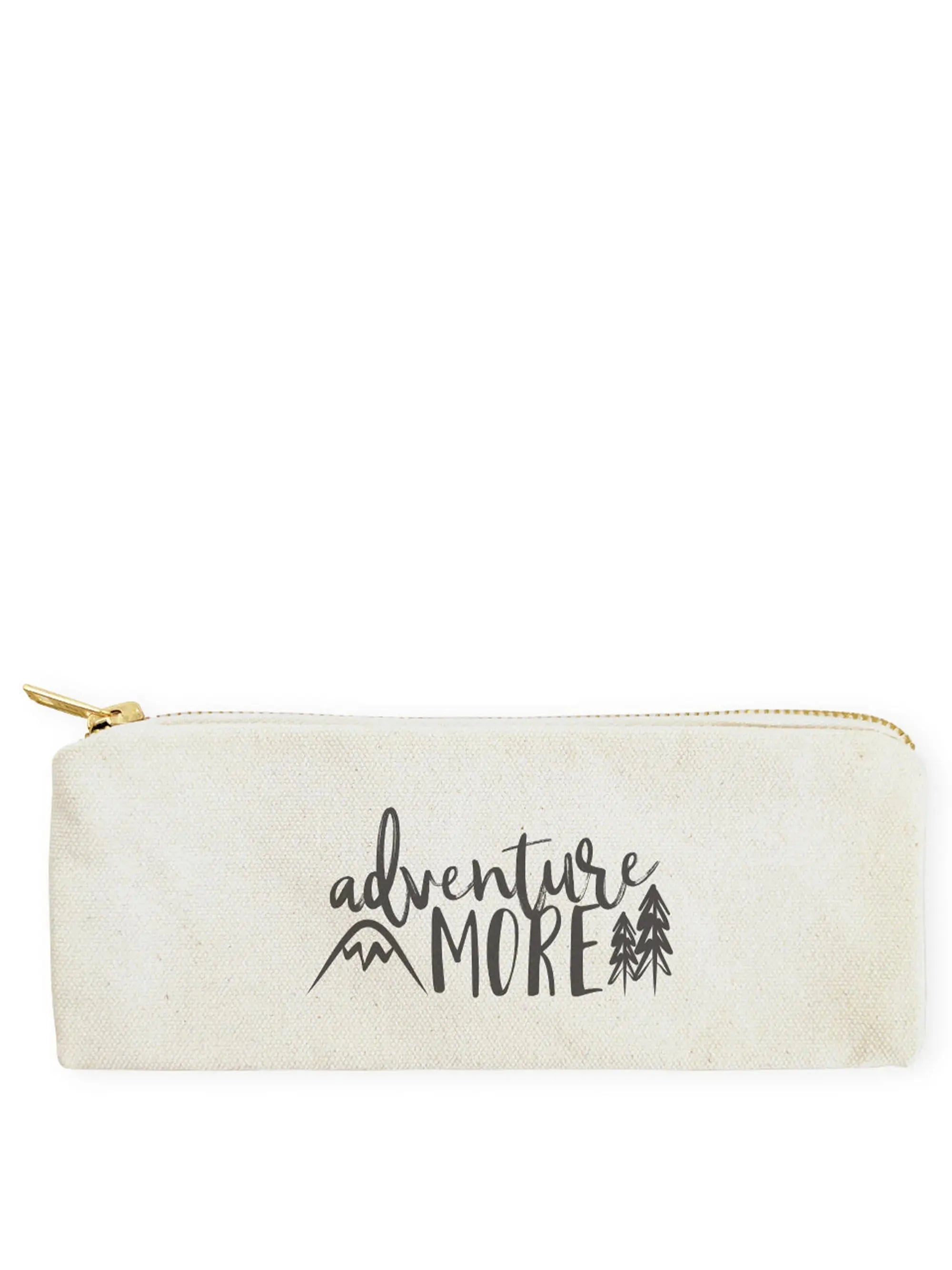 Adventure More Cotton Canvas Pencil Case and Travel Pouch