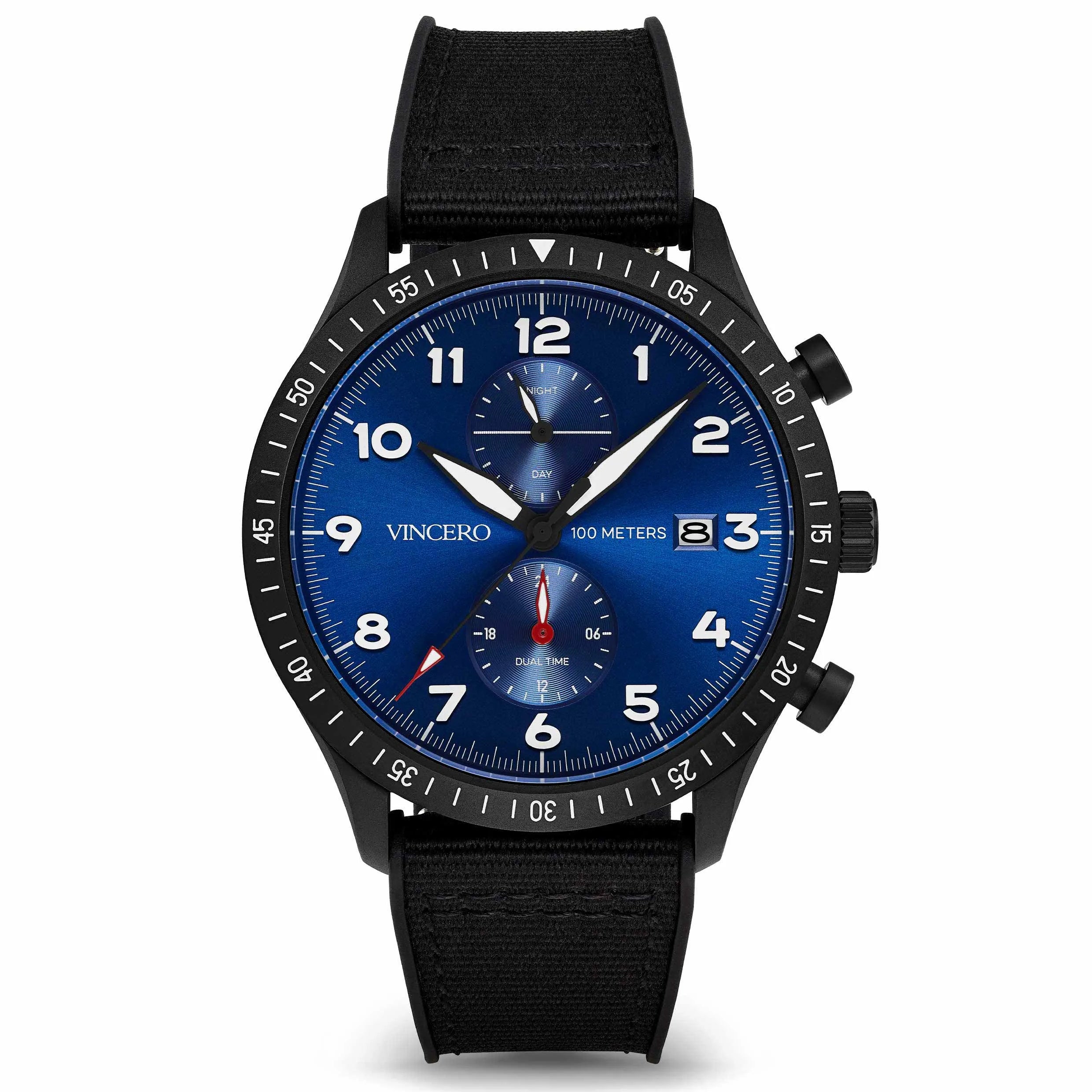 The Altitude Men's Watches - Matte Black/Cobalt