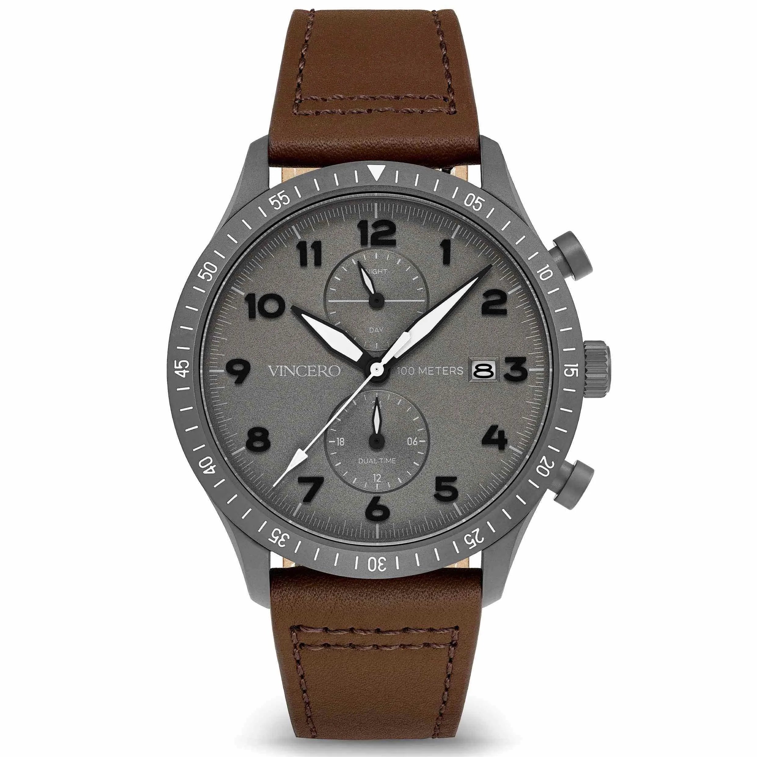 The Altitude Men's Watches - Gunmetal/Walnut